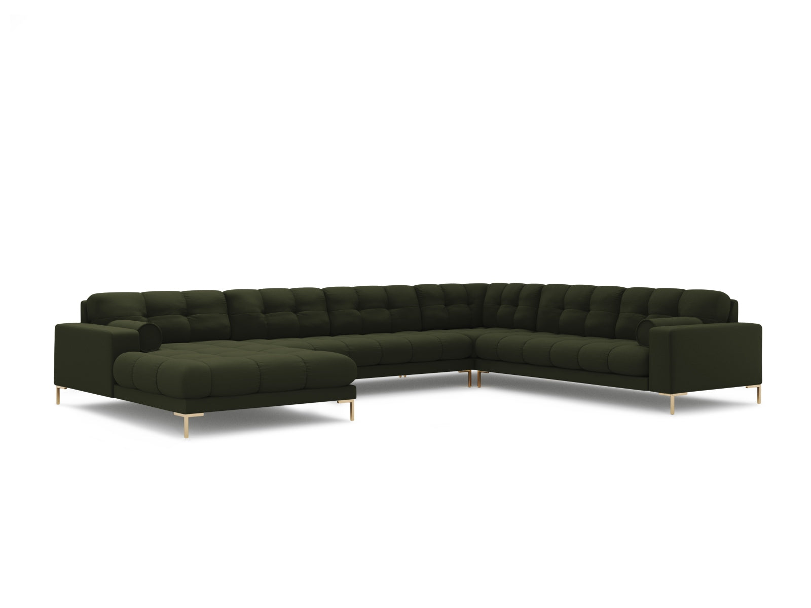 Geräumiges 7-Sitzer Ecksofa Panoramic Bali rechts, perfekt für gesellige Abende und stilvolle Einrichtungsideen.