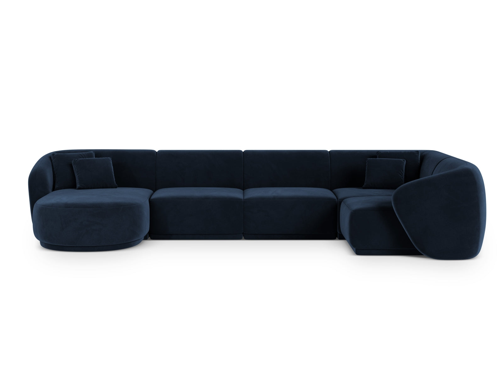 6-Sitzer Panoramic Ecksofa rechts Gomera in Royal Blue-Salvador präsentiert im Onlineshop von KAQTU Design AG. Ecksofa rechts ist von Cosmopolitan Design