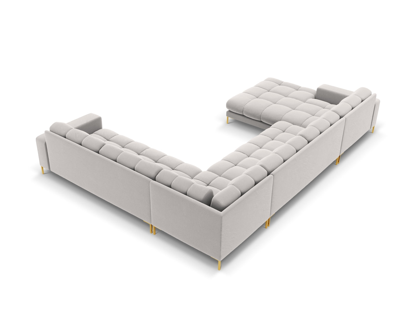 Elegantes 7-Sitzer Ecksofa rechts Bali von Cosmopolitan Design, ideal für gemütliche Abende und stilvolle Wohnräume.
