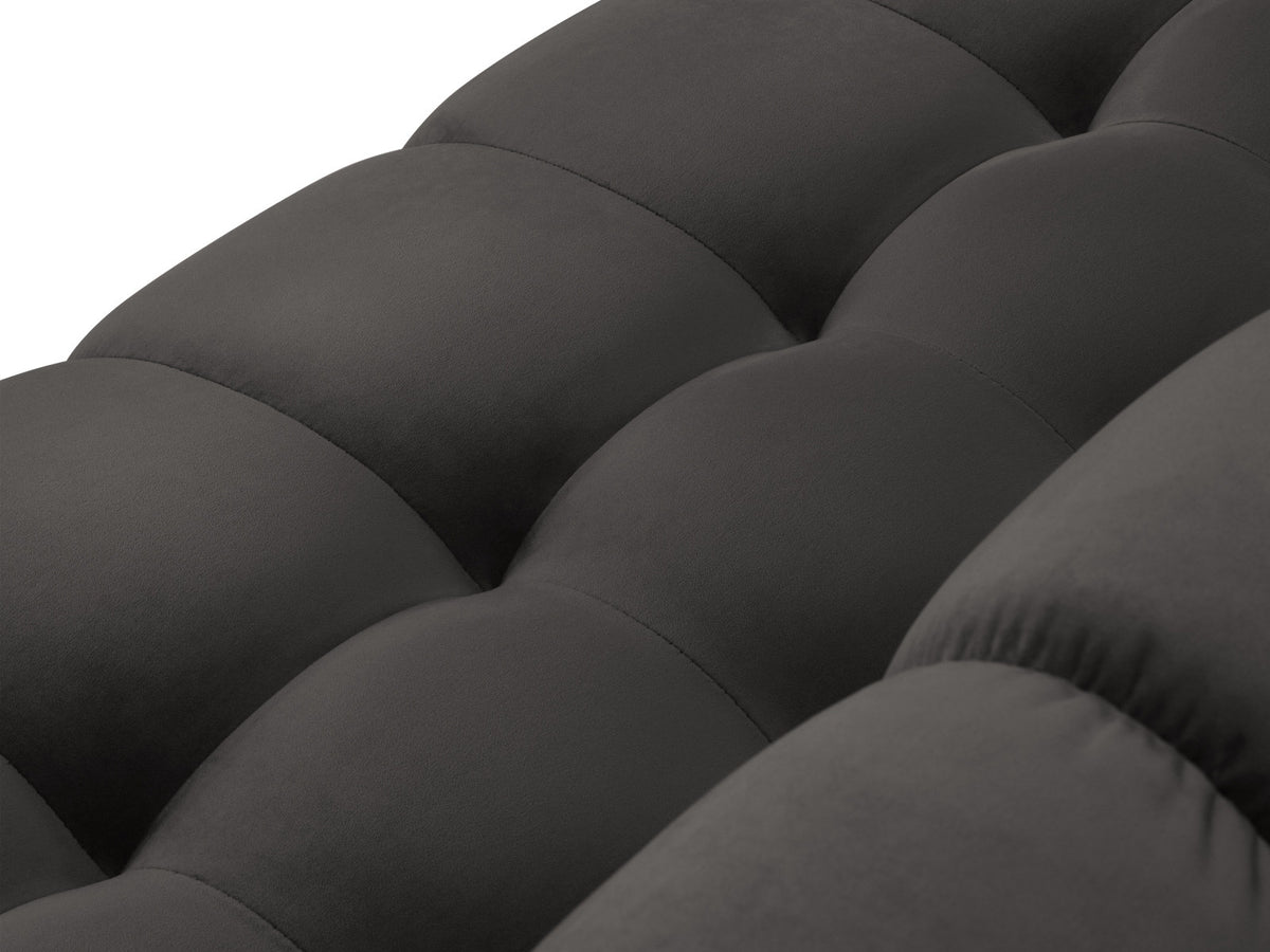 7-Sitzer Panoramic Ecksofa rechts Bali in Dark Grey-Bluvel präsentiert im Onlineshop von KAQTU Design AG. Ecksofa rechts ist von Cosmopolitan Design