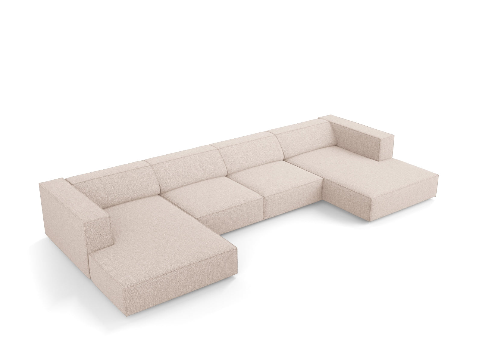 Arendal Panoramic Sofa 6 Sitzer in Beige präsentiert im Onlineshop von KAQTU Design AG. 5er Sofa ist von Cosmopolitan Design