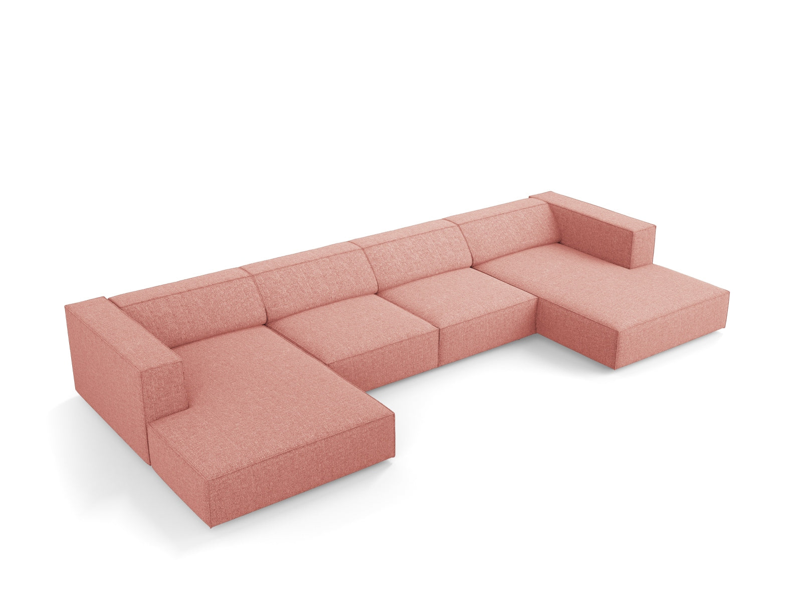 Arendal Panoramic Sofa 6 Sitzer in Pink präsentiert im Onlineshop von KAQTU Design AG. 5er Sofa ist von Cosmopolitan Design