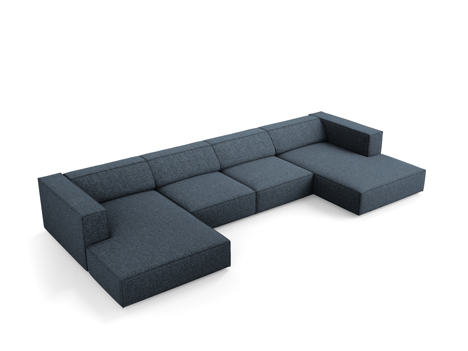 Arendal Panoramic Sofa 6 Sitzer in Royal Blue präsentiert im Onlineshop von KAQTU Design AG. 5er Sofa ist von Cosmopolitan Design