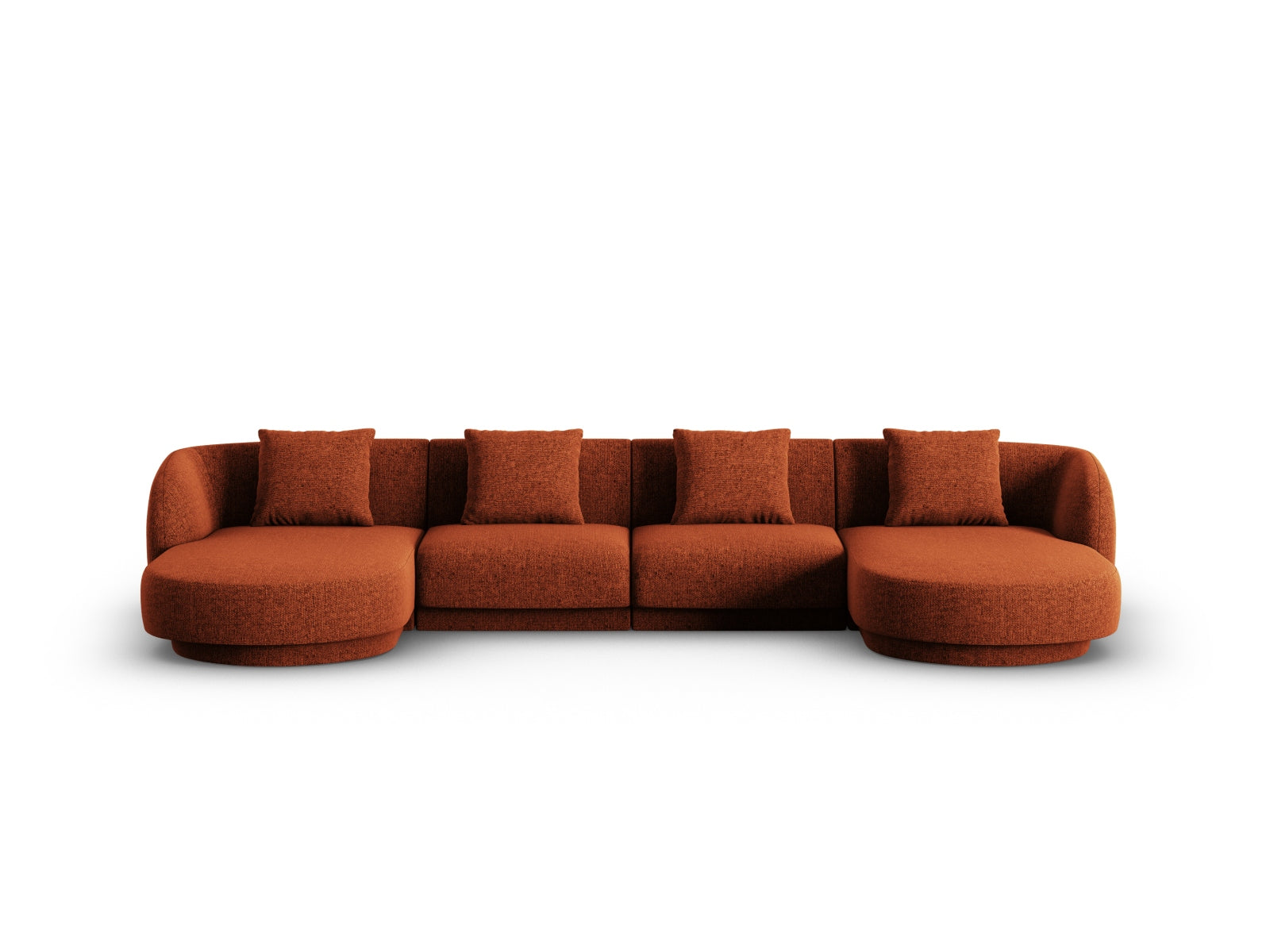 Tulum Panoramic Sofa 5 Sitzer 156cm in Terracotta-Haga präsentiert im Onlineshop von KAQTU Design AG. 5er Sofa ist von Cosmopolitan Design