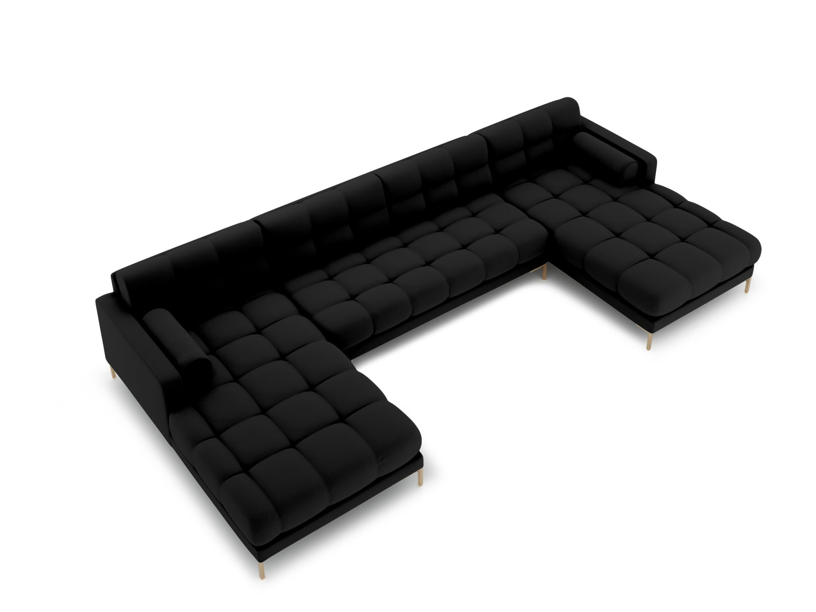 Elegantes 7-Sitzer Ecksofa Bali von Cosmopolitan Design, ideal für gesellige Abende und stilvolle Wohnräume.