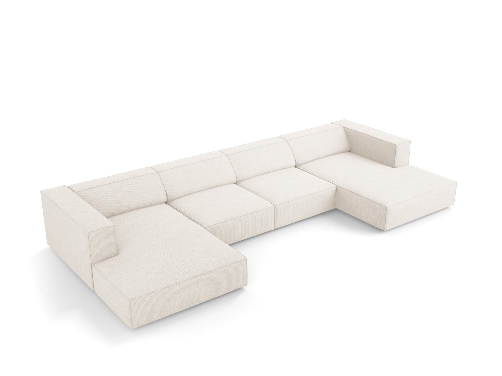 Arendal Panoramic Sofa 6 Sitzer in Ivory präsentiert im Onlineshop von KAQTU Design AG. 5er Sofa ist von Cosmopolitan Design
