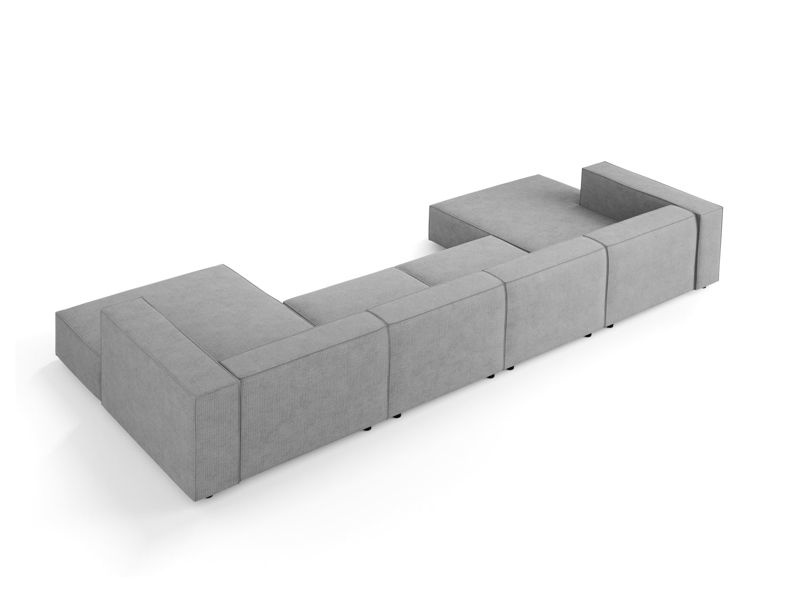 Arendal Panoramic Sofa 6 Sitzer in Dark Grey präsentiert im Onlineshop von KAQTU Design AG. 5er Sofa ist von Cosmopolitan Design