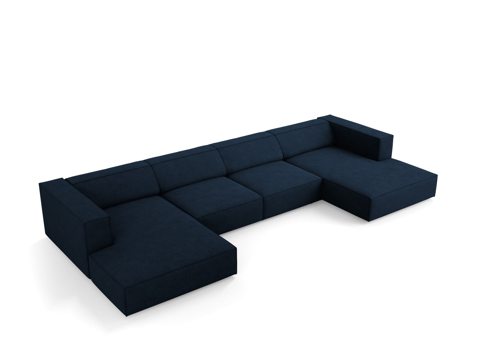 Arendal Panoramic Sofa 6 Sitzer in Royal Blue präsentiert im Onlineshop von KAQTU Design AG. 5er Sofa ist von Cosmopolitan Design