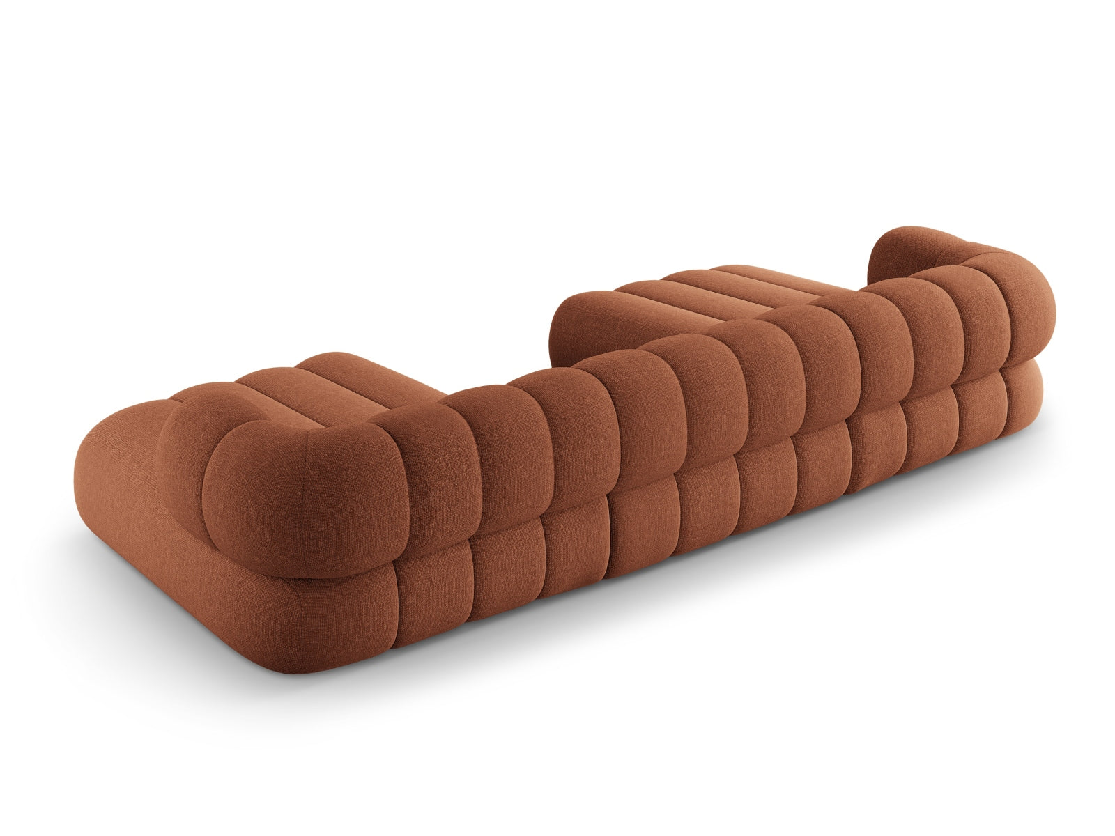 Elegantes Koge Panoramic Sofa für 6 Personen in Brick-Eden, ideal für gemütliche Zusammenkünfte und modernes Wohndesign.