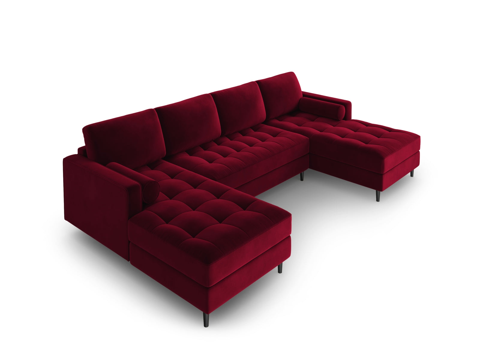 Geräumiges 6-Sitzer Panoramic Sofa Aspen von Cosmopolitan Design, perfekt für gesellige Abende und stilvolle Einrichtung.
