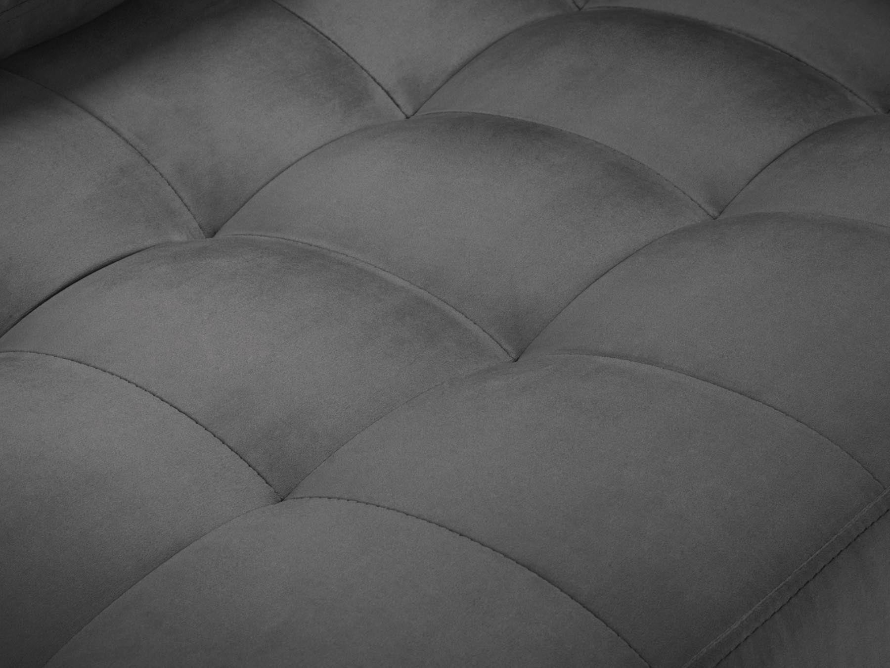 Geräumiges Panoramic Sofa Aspen für 6 Personen in stilvollem Dunkelgrau, perfekt für entspannte Stunden und modernes Wohnen.