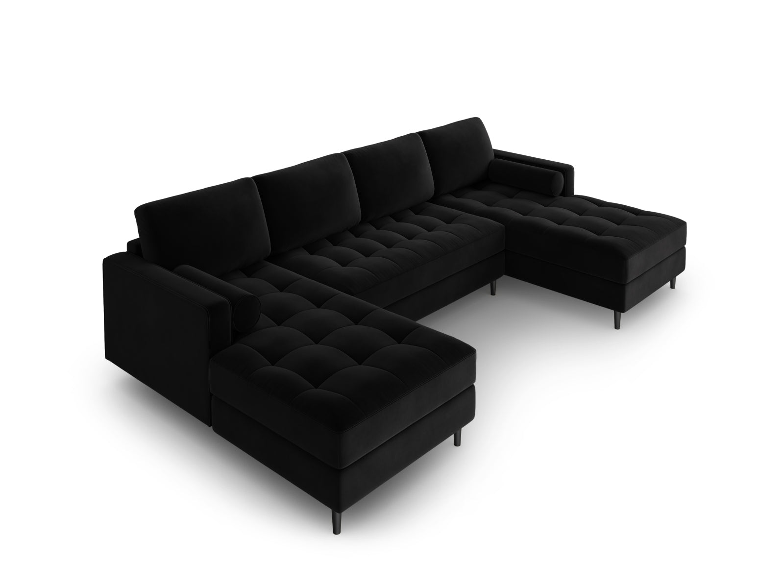 Geräumiges Panoramic Sofa Aspen für 6 Personen in modernem Design, perfekt für gesellige Runden und stilvolle Einrichtung.