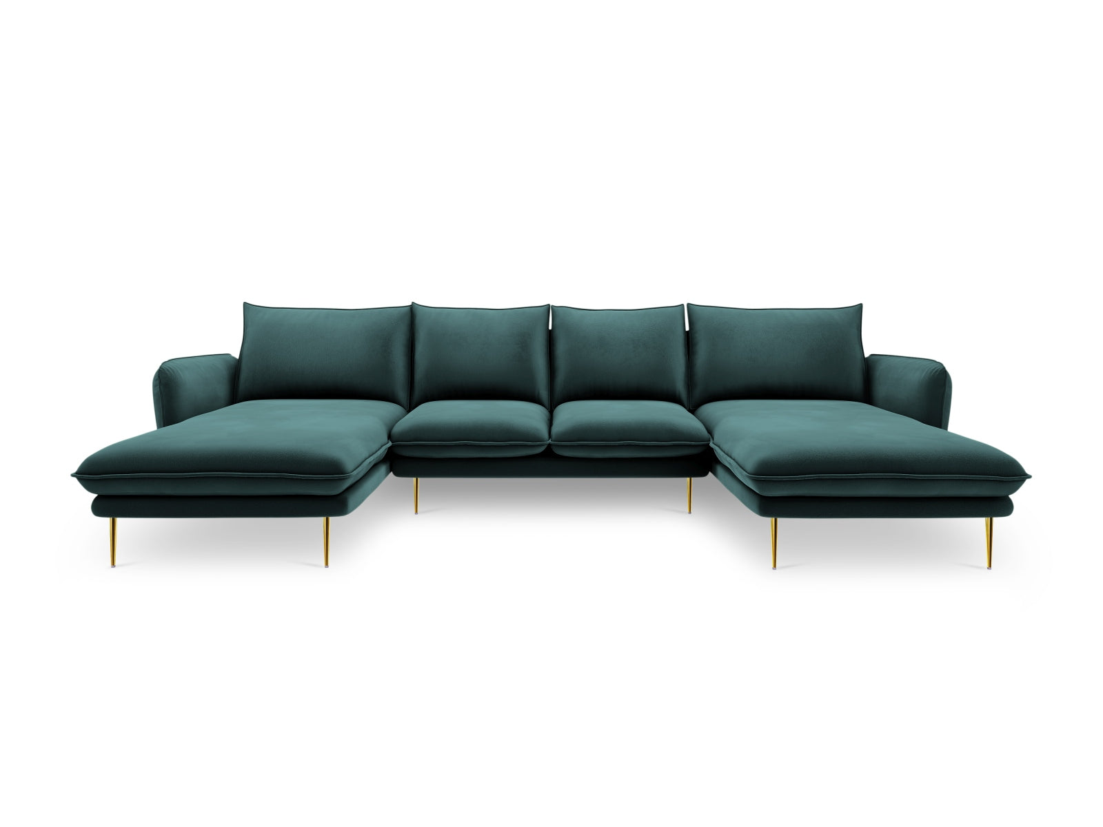 Erleben Sie das stilvolle Vienna Velour Panoramic Sofa für 6 Personen. Hochwertiger Veloursstoff und großzügige Sitzfläche für höchsten Komfort.