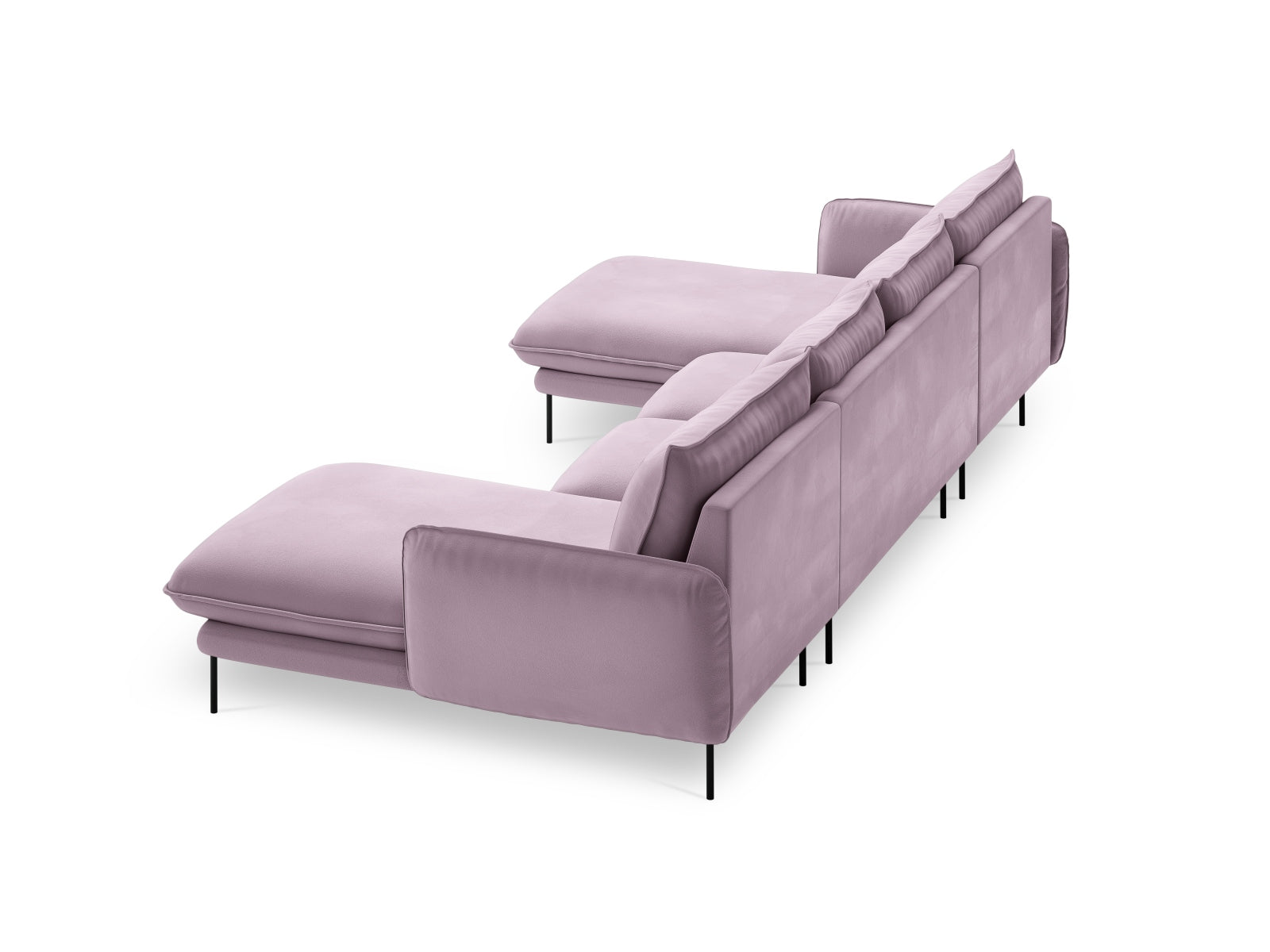 Erleben Sie das stilvolle Vienna Velour Panoramic Sofa für 6 Personen. Hochwertiger Veloursstoff und großzügige Sitzfläche für höchsten Komfort.