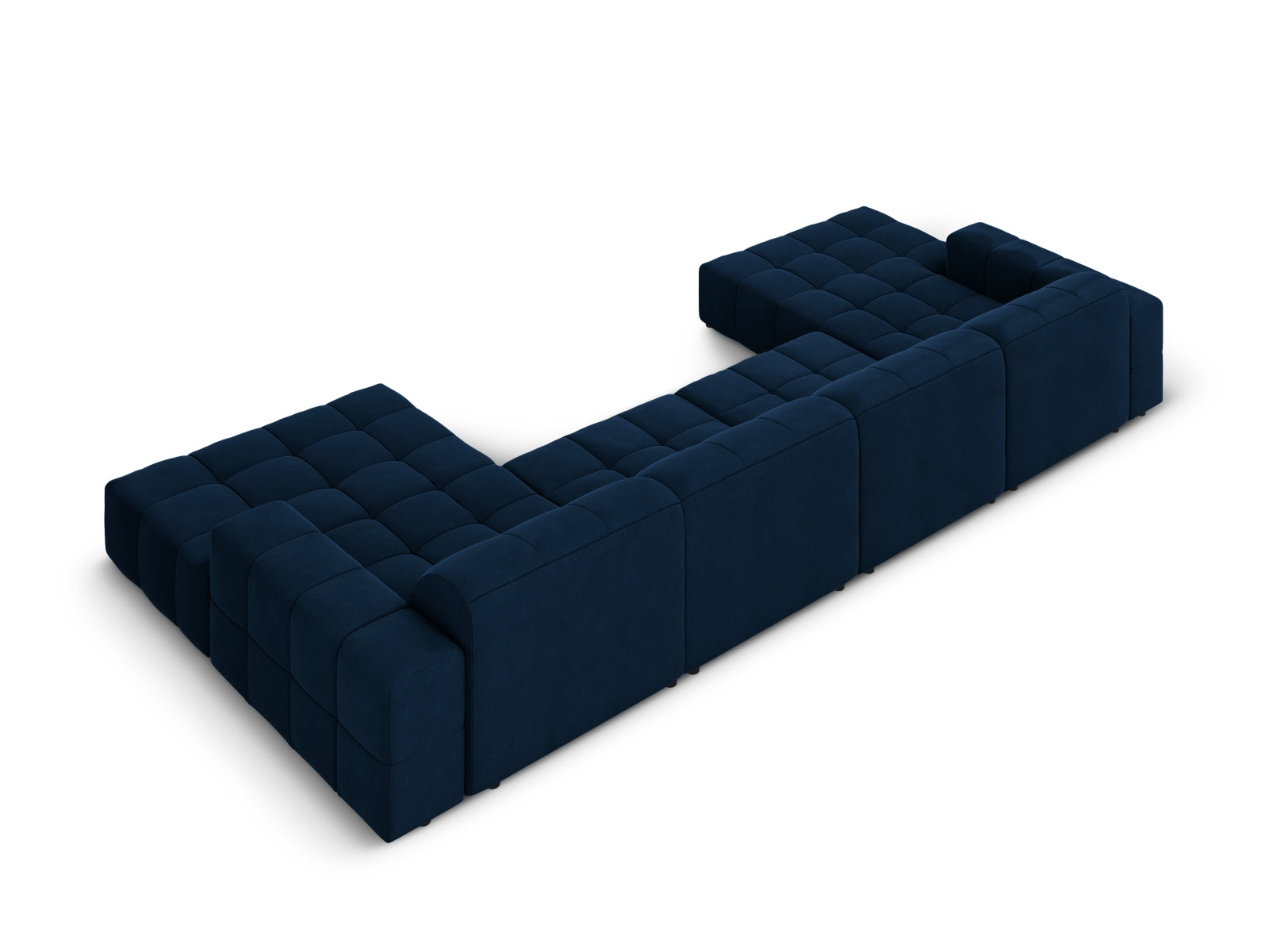Chicago Velour Panoramic Sofa 6 Sitzer 166cm in Royal Blue präsentiert im Onlineshop von KAQTU Design AG. 3er Sofa ist von Cosmopolitan Design