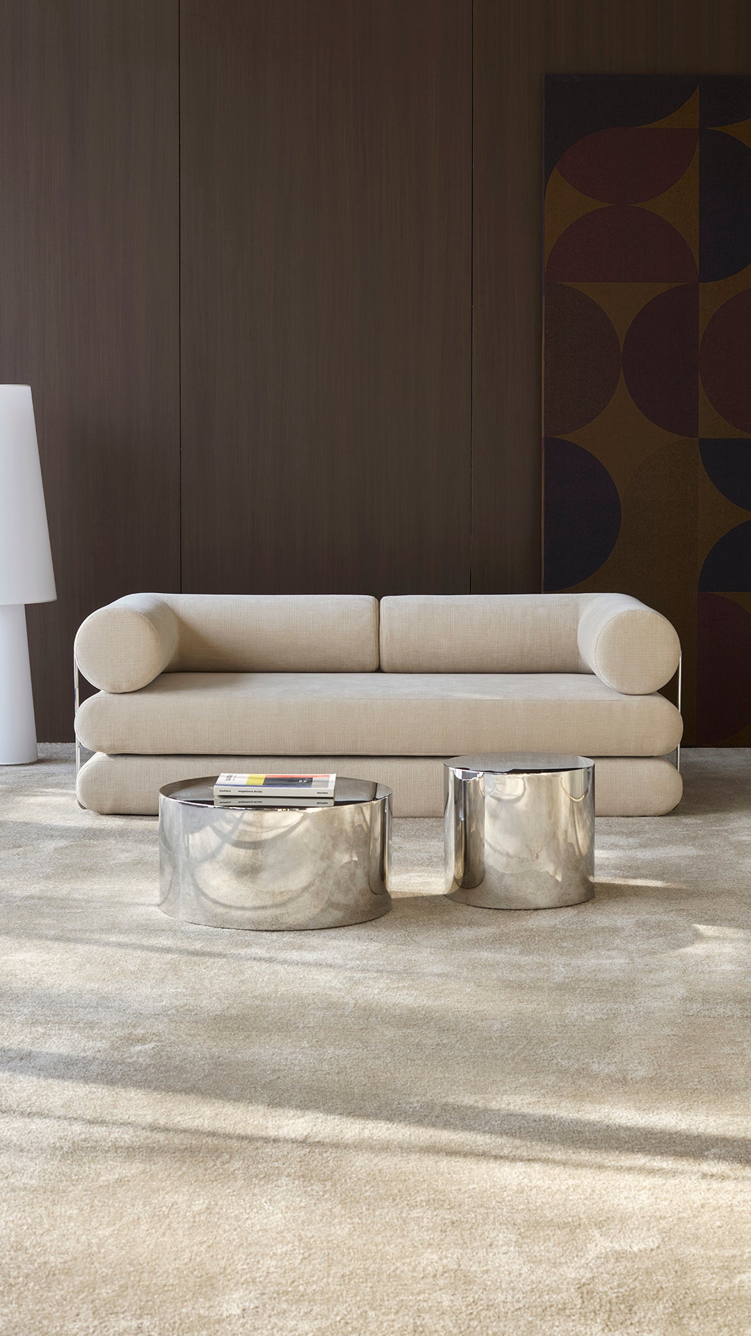 Circlus Tagesbett L-Shaped Armlehnen in 410 Esina Almond präsentiert im Onlineshop von KAQTU Design AG. Bettsofa ist von Innovation Living