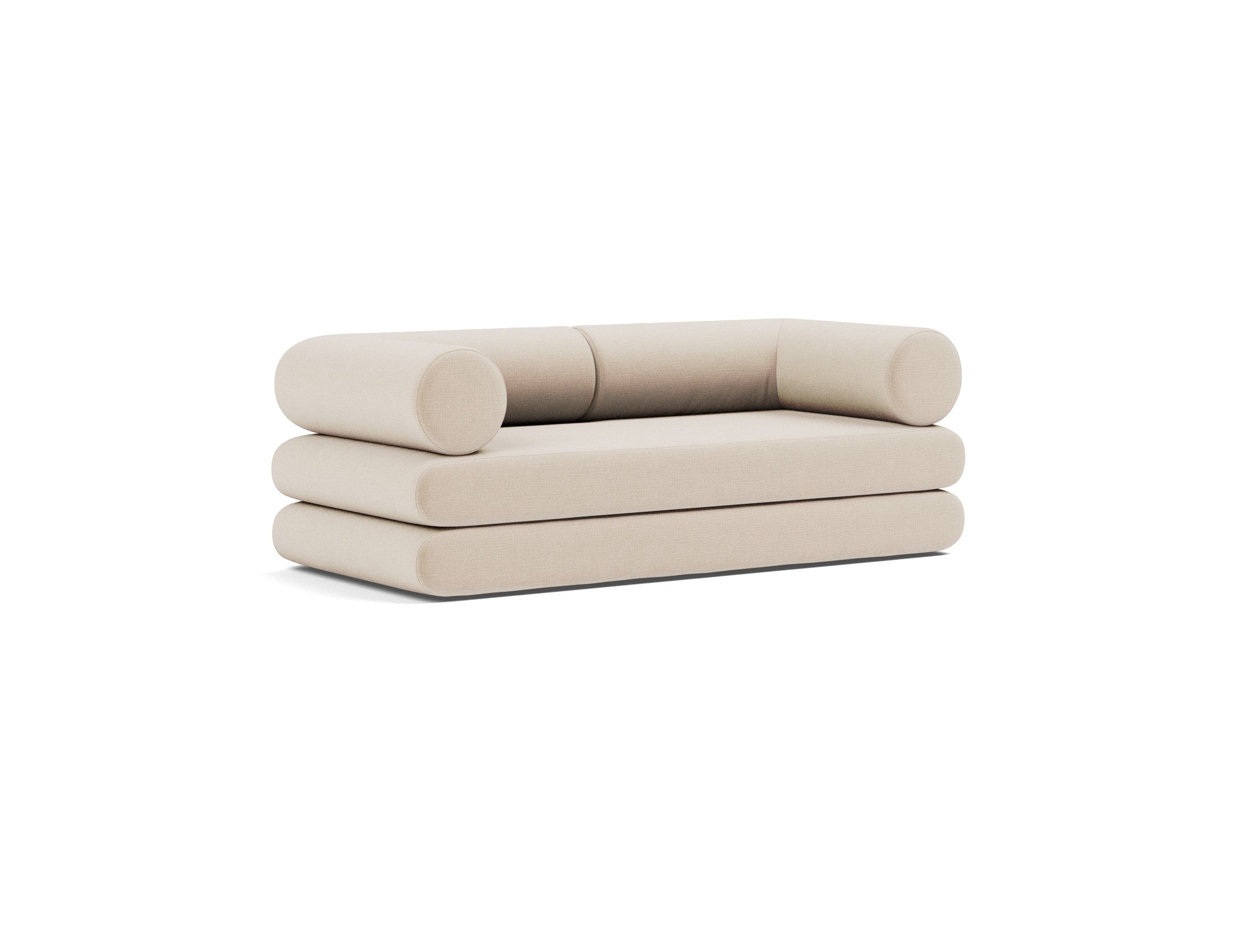Circlus Tagesbett L-Shaped Armlehnen in 410 Esina Almond präsentiert im Onlineshop von KAQTU Design AG. Bettsofa ist von Innovation Living