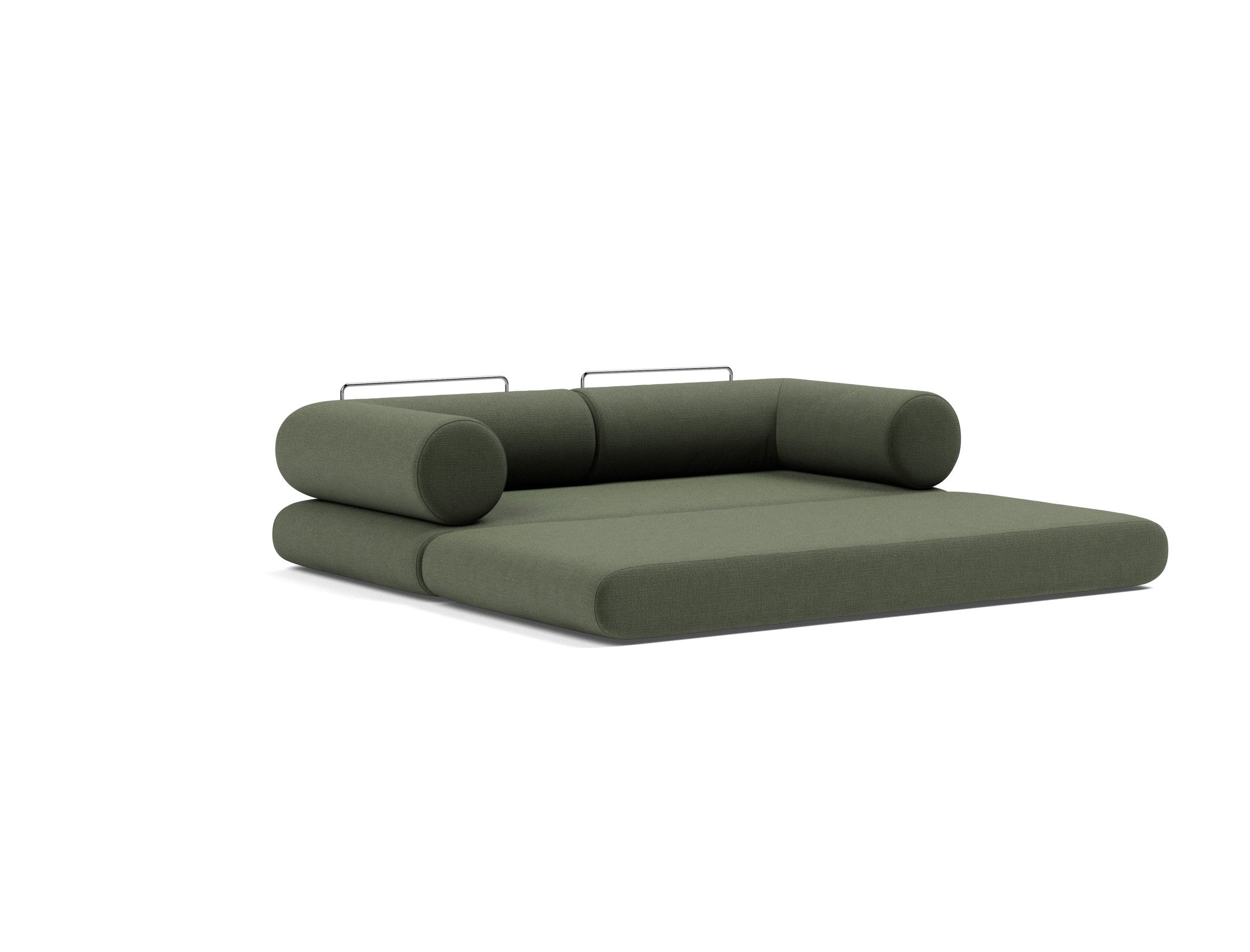 Circlus Tagesbett L-Shaped Armlehnen in 413 Esina Olive Green präsentiert im Onlineshop von KAQTU Design AG. Bettsofa ist von Innovation Living