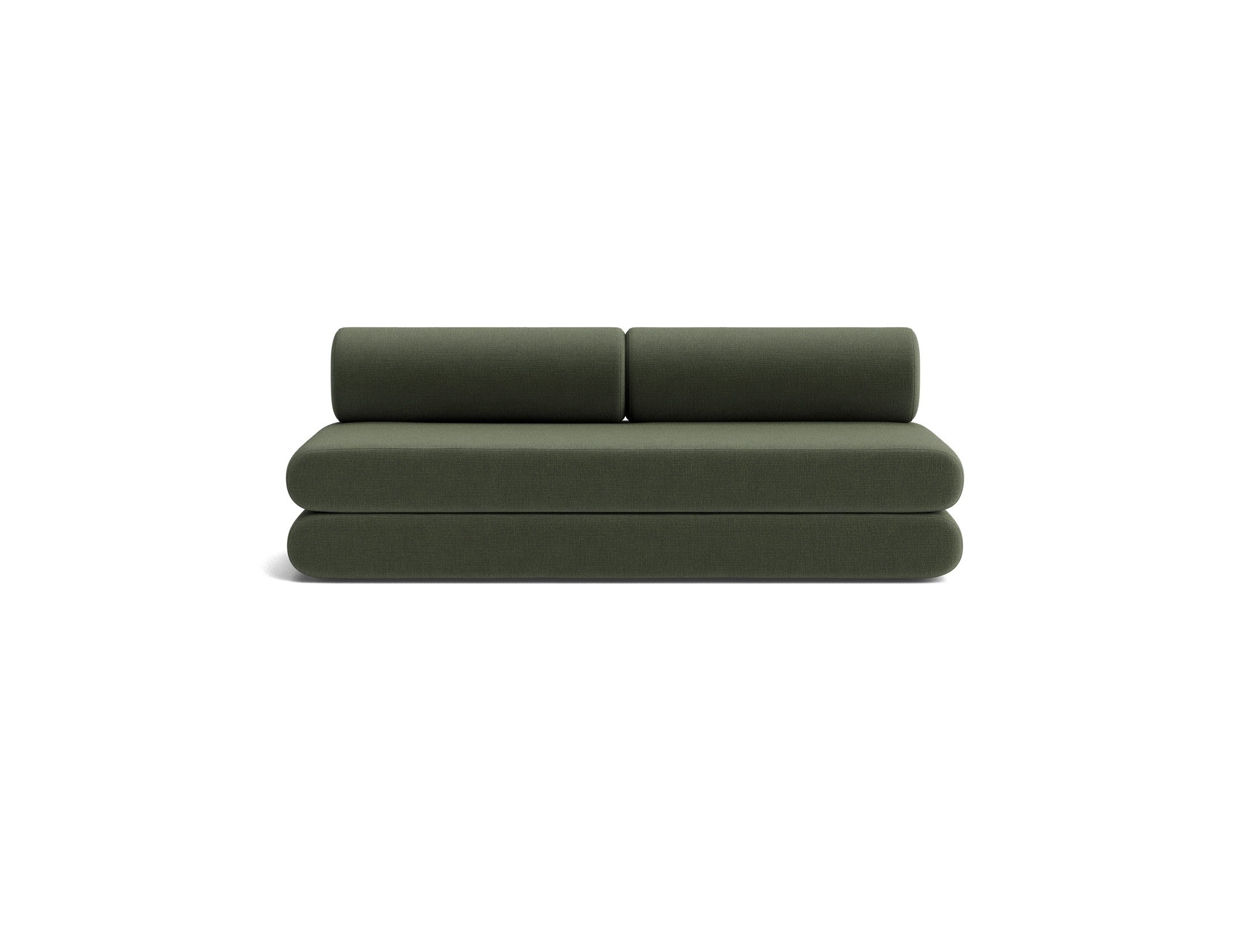 Circlus Tagesbett Mit Rückenpolstern in 413 Esina Olive Green präsentiert im Onlineshop von KAQTU Design AG. Bettsofa ist von Innovation Living