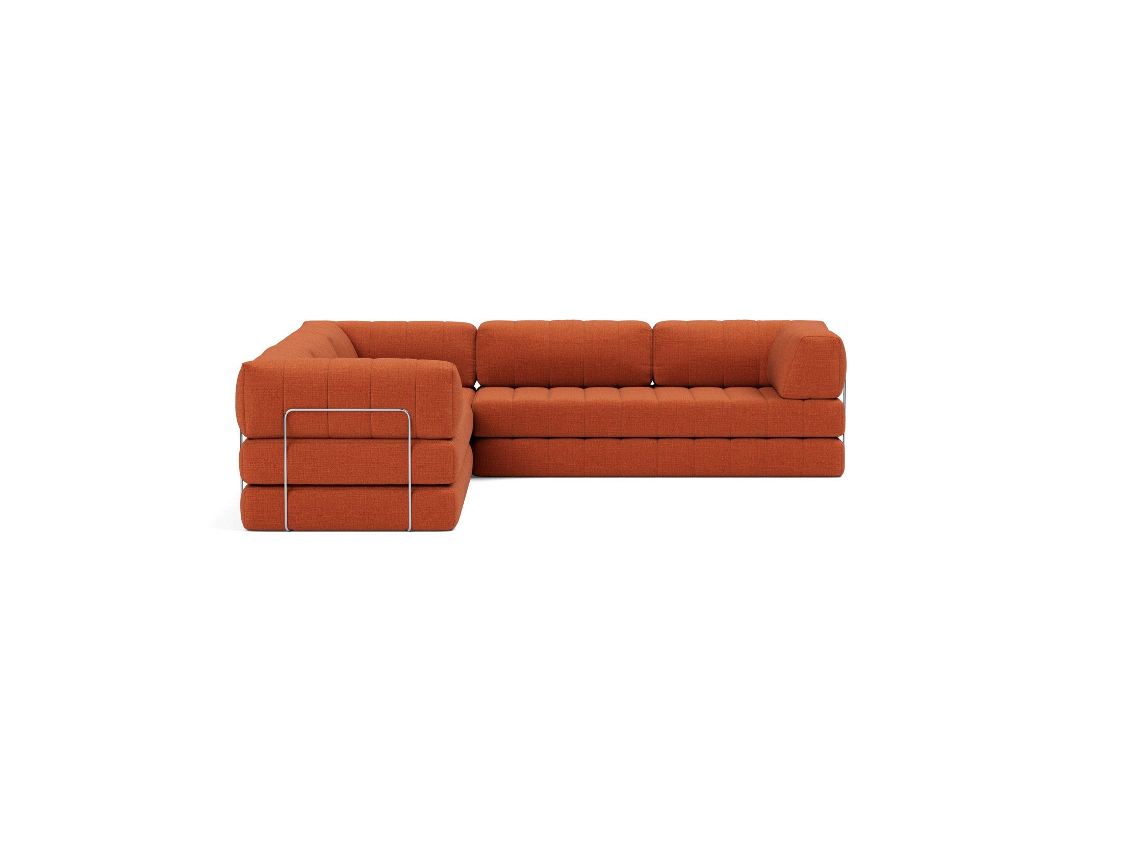 CozyPad Schlafsofa Ecksofa mit Armlehnen in 412 Esina Rust Orange präsentiert im Onlineshop von KAQTU Design AG. Bettsofa ist von Innovation Living
