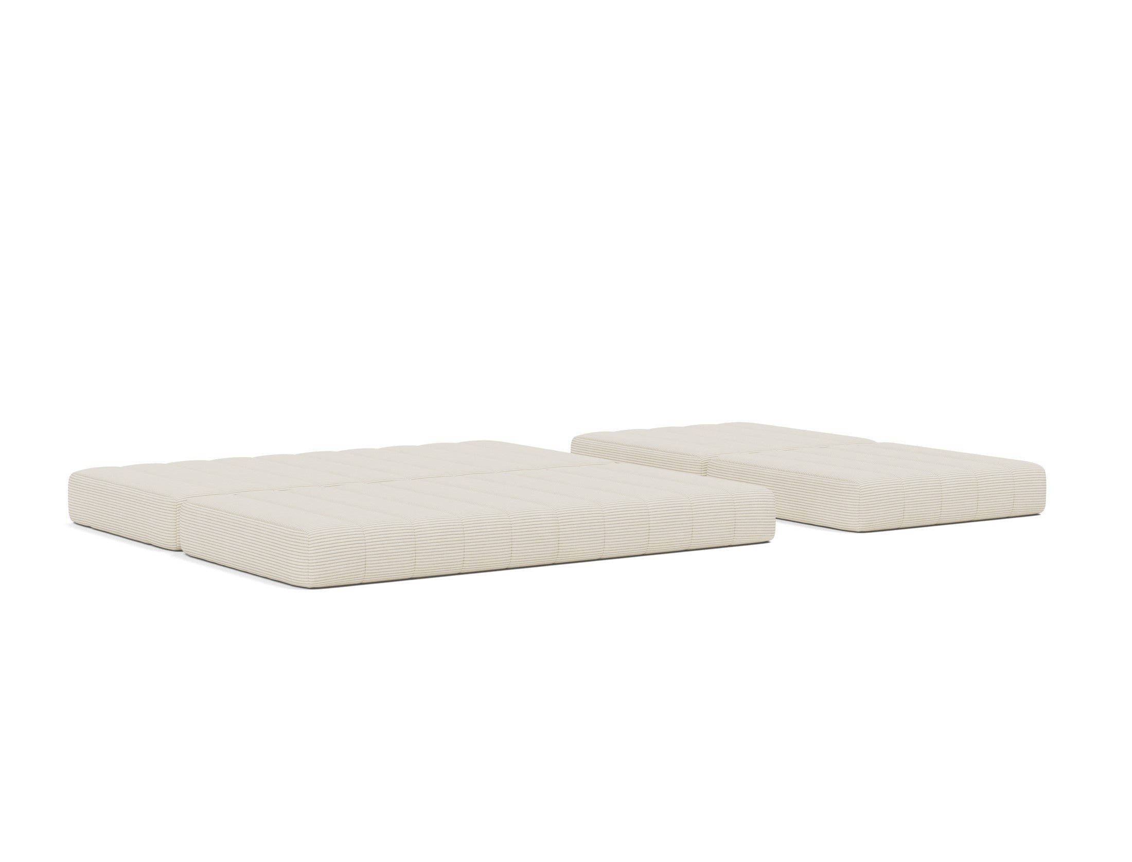 CozyPad Schlafsofa Grand mit Armlehnen in 594 Corduroy Ivory präsentiert im Onlineshop von KAQTU Design AG. Bettsofa ist von Innovation Living