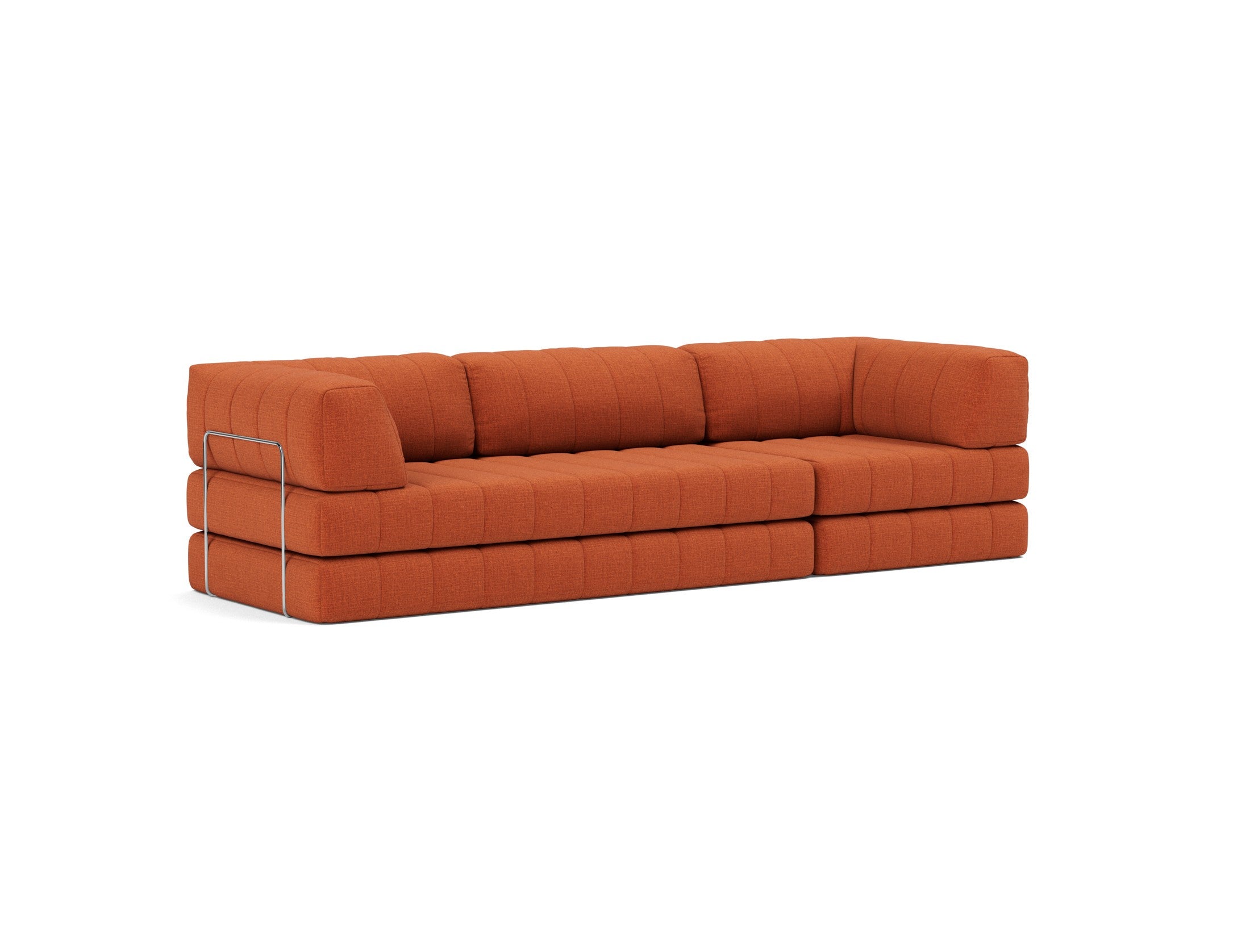 CozyPad Schlafsofa Grand mit Armlehnen in 412 Esina Rust Orange präsentiert im Onlineshop von KAQTU Design AG. Bettsofa ist von Innovation Living
