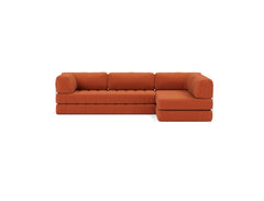 Divano letto CozyPad a L con braccioli