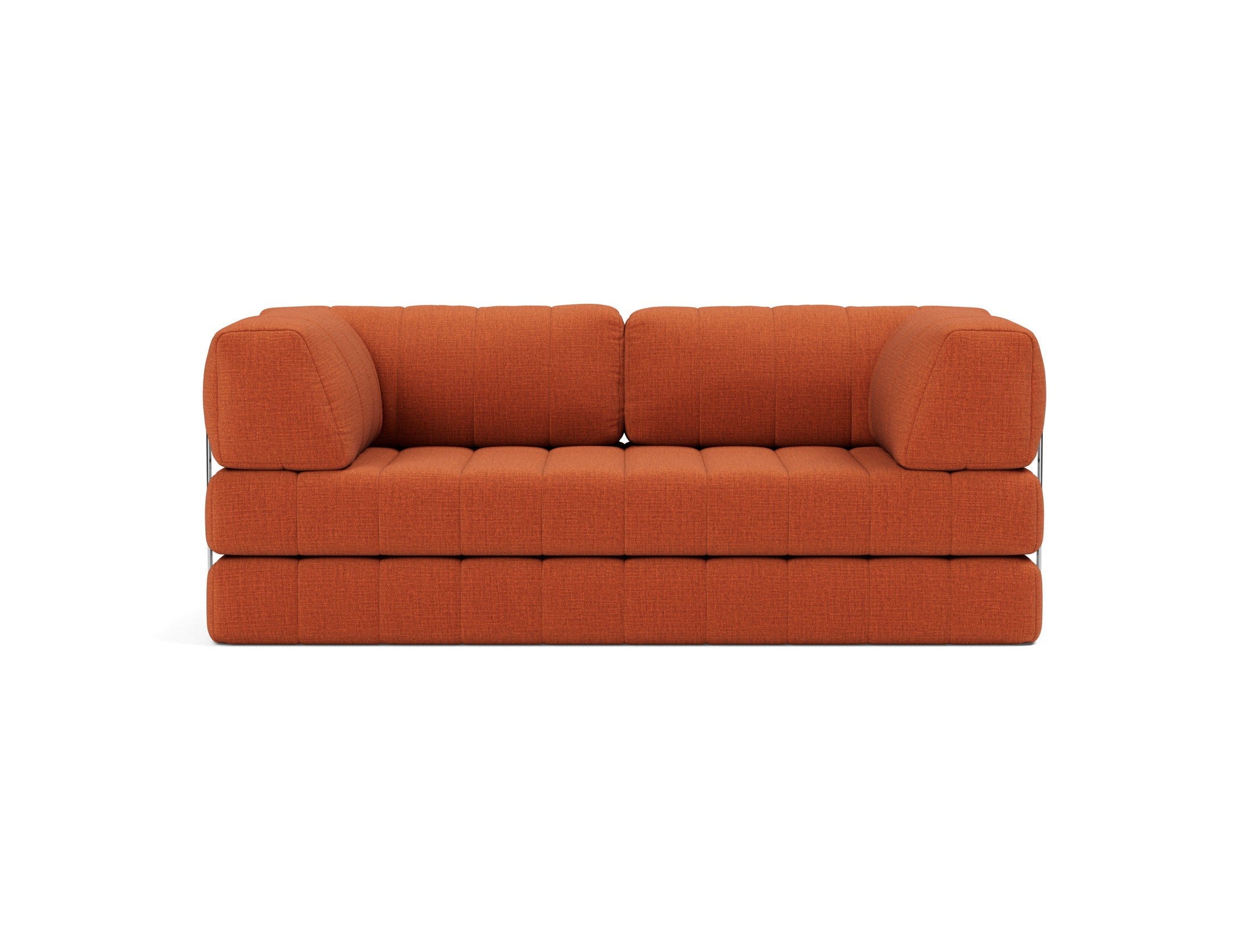 CozyPad Schlafsofa mit Armlehnen in 412 Esina Rust Orange präsentiert im Onlineshop von KAQTU Design AG. Bettsofa ist von Innovation Living