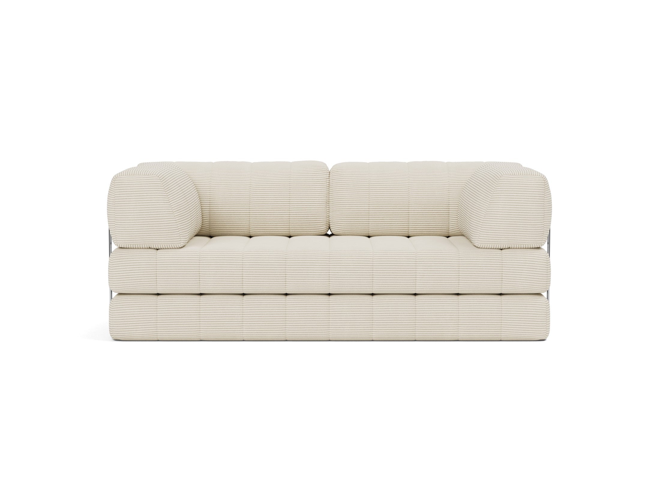 CozyPad Schlafsofa mit Armlehnen in 594 Corduroy Ivory präsentiert im Onlineshop von KAQTU Design AG. Bettsofa ist von Innovation Living