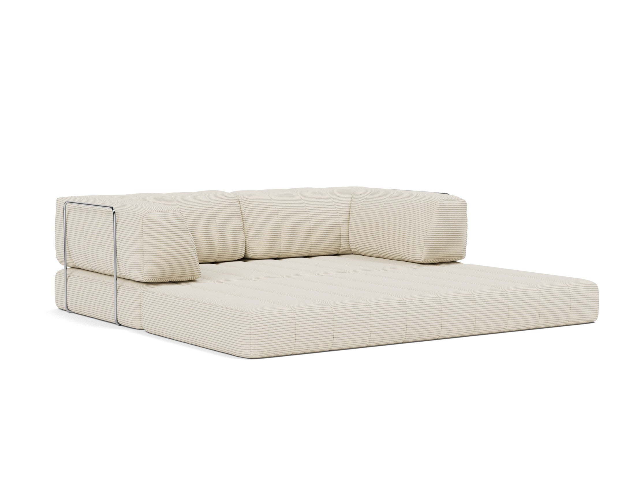 CozyPad Schlafsofa mit Armlehnen in 594 Corduroy Ivory präsentiert im Onlineshop von KAQTU Design AG. Bettsofa ist von Innovation Living