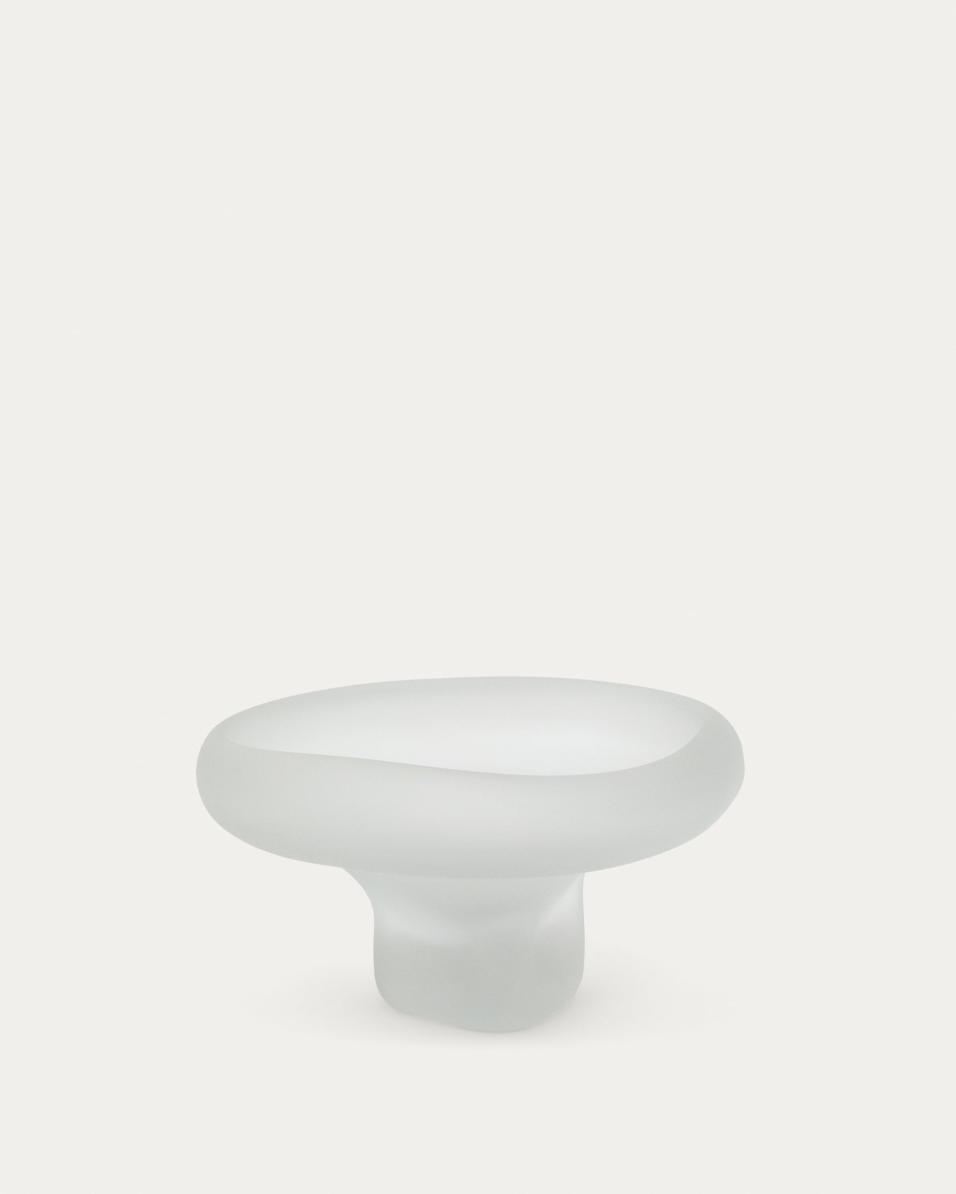 Tafelaufsatz Ondaro aus Milchglas 15 cm in Transparent präsentiert im Onlineshop von KAQTU Design AG. Vase ist von Kave Home