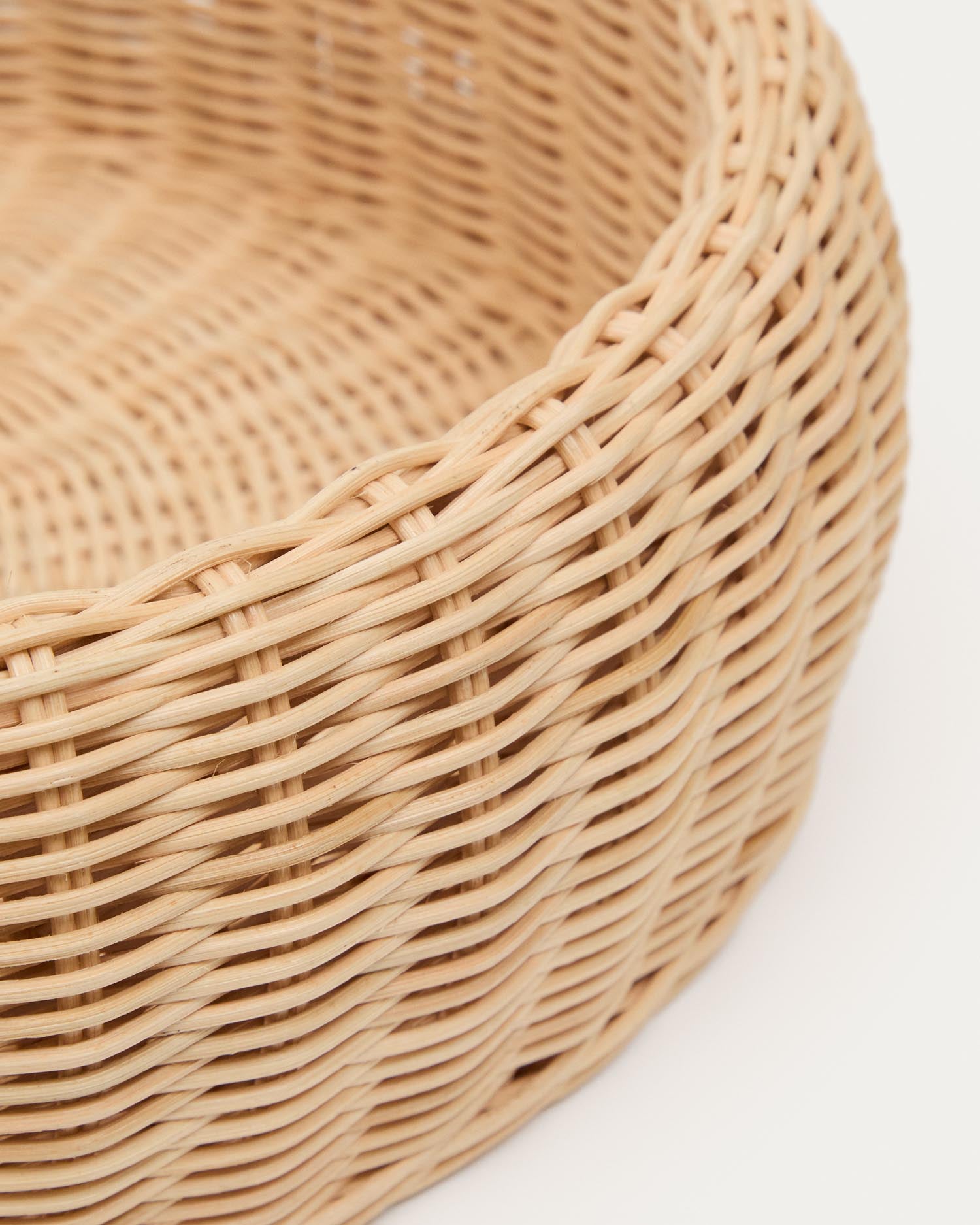 Rattanvase Zilna, 11 cm in Natur präsentiert im Onlineshop von KAQTU Design AG. Aufbewahrungskorb ist von Kave Home