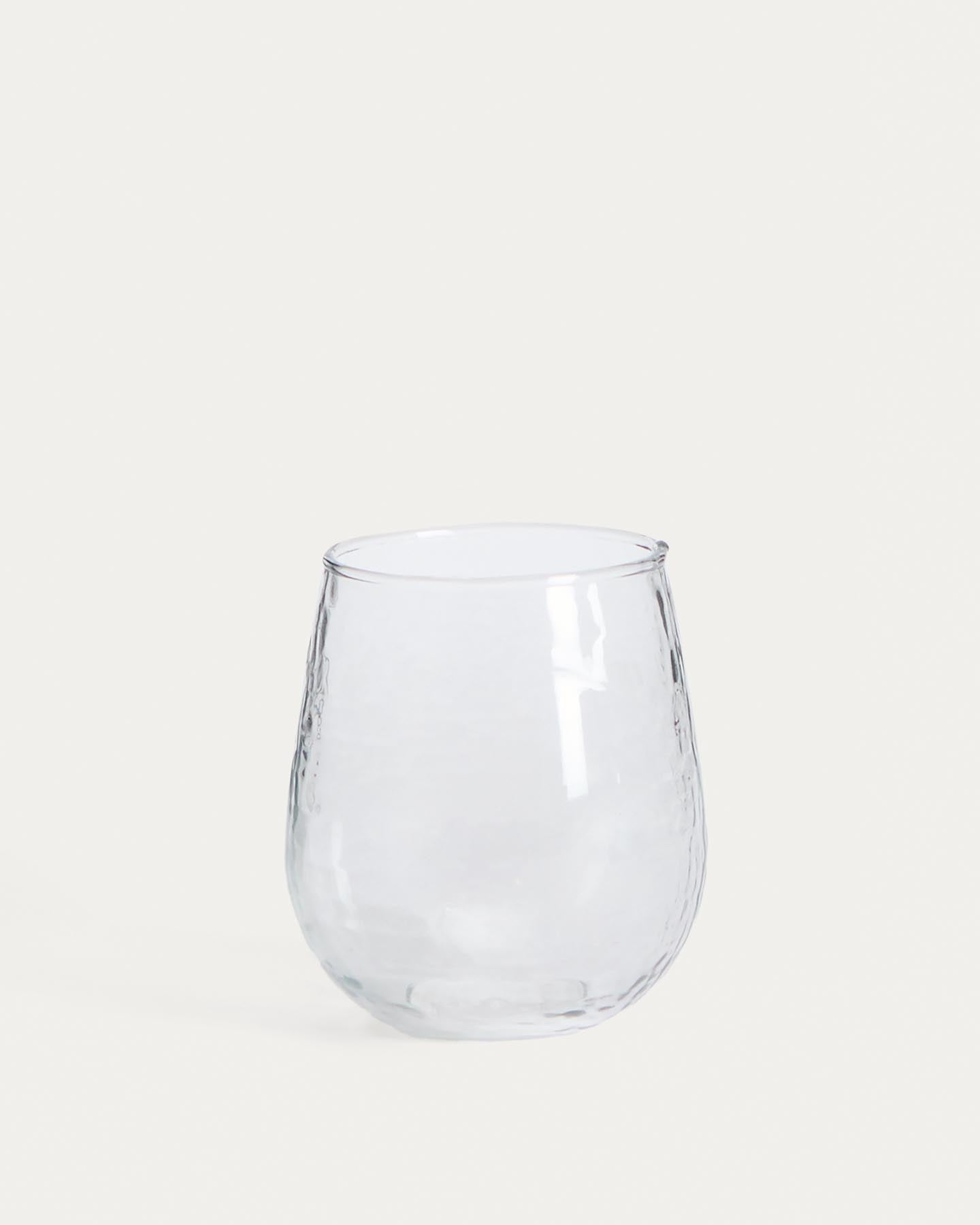 Glas Sileia aus transparentem Recyclingglas in Transparent präsentiert im Onlineshop von KAQTU Design AG. Glas ist von Kave Home