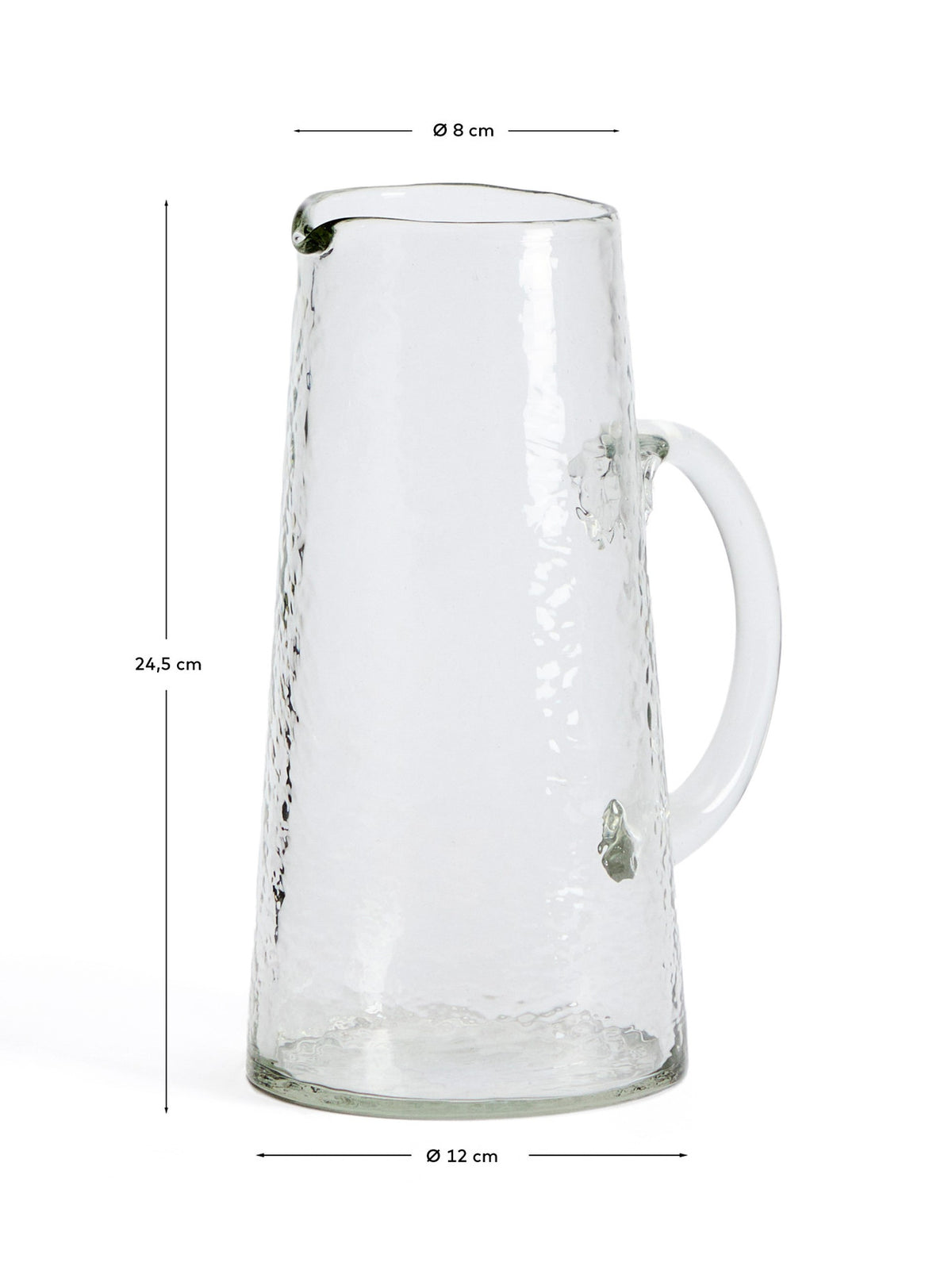 Krug Obila aus transparentem Recyclingglas in Transparent präsentiert im Onlineshop von KAQTU Design AG. Wasserkrüge ist von Kave Home