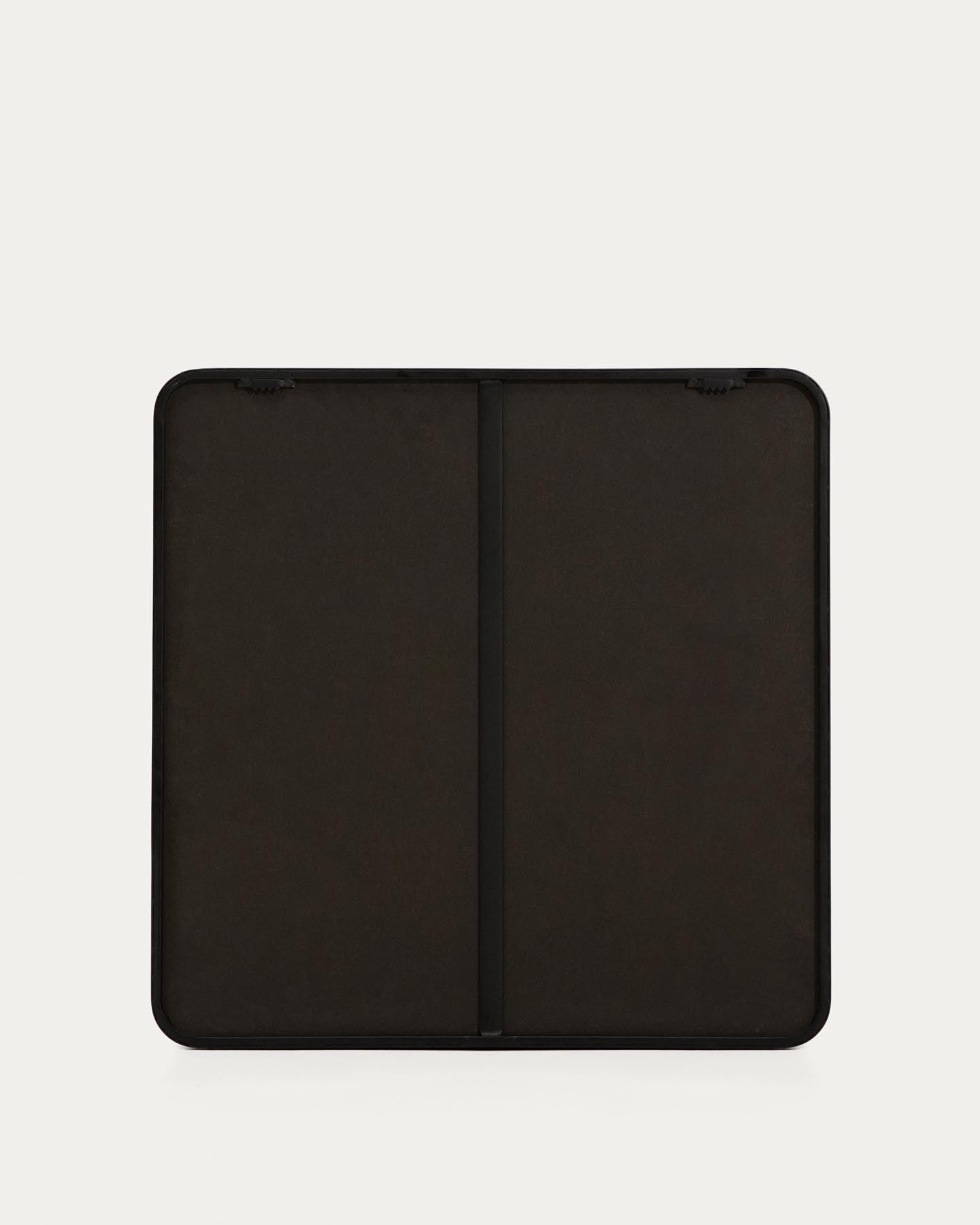 Spiegel Marco mit schwarzem Metall, 60 x 60 cm in Schwarz präsentiert im Onlineshop von KAQTU Design AG. Spiegel ist von Kave Home