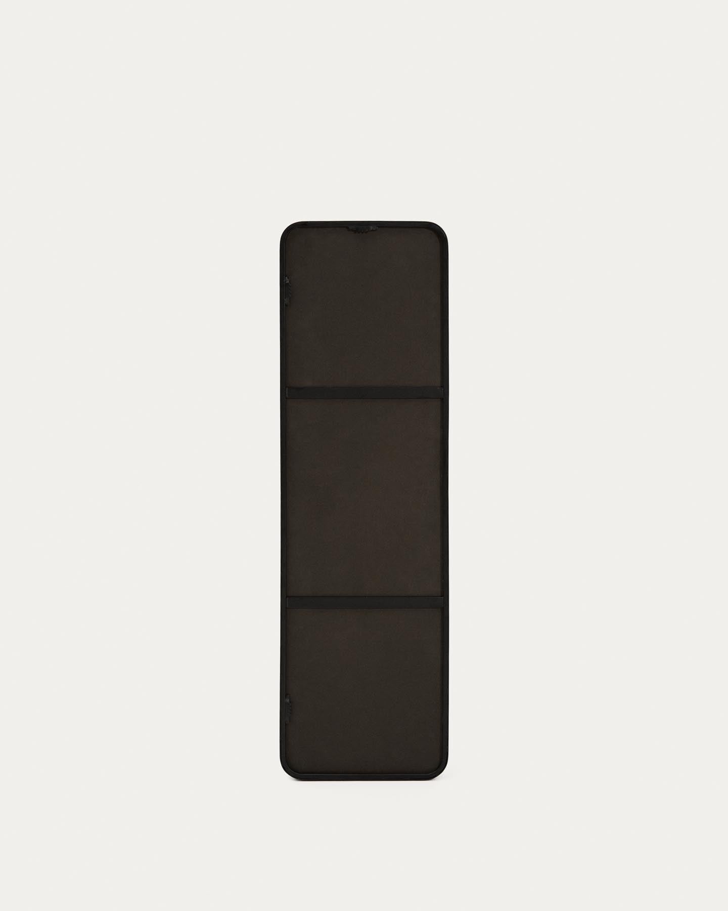 Spiegel Marco mit schwarzem Metall, 55,5 x 150,5 cm in Schwarz präsentiert im Onlineshop von KAQTU Design AG. Spiegel ist von Kave Home