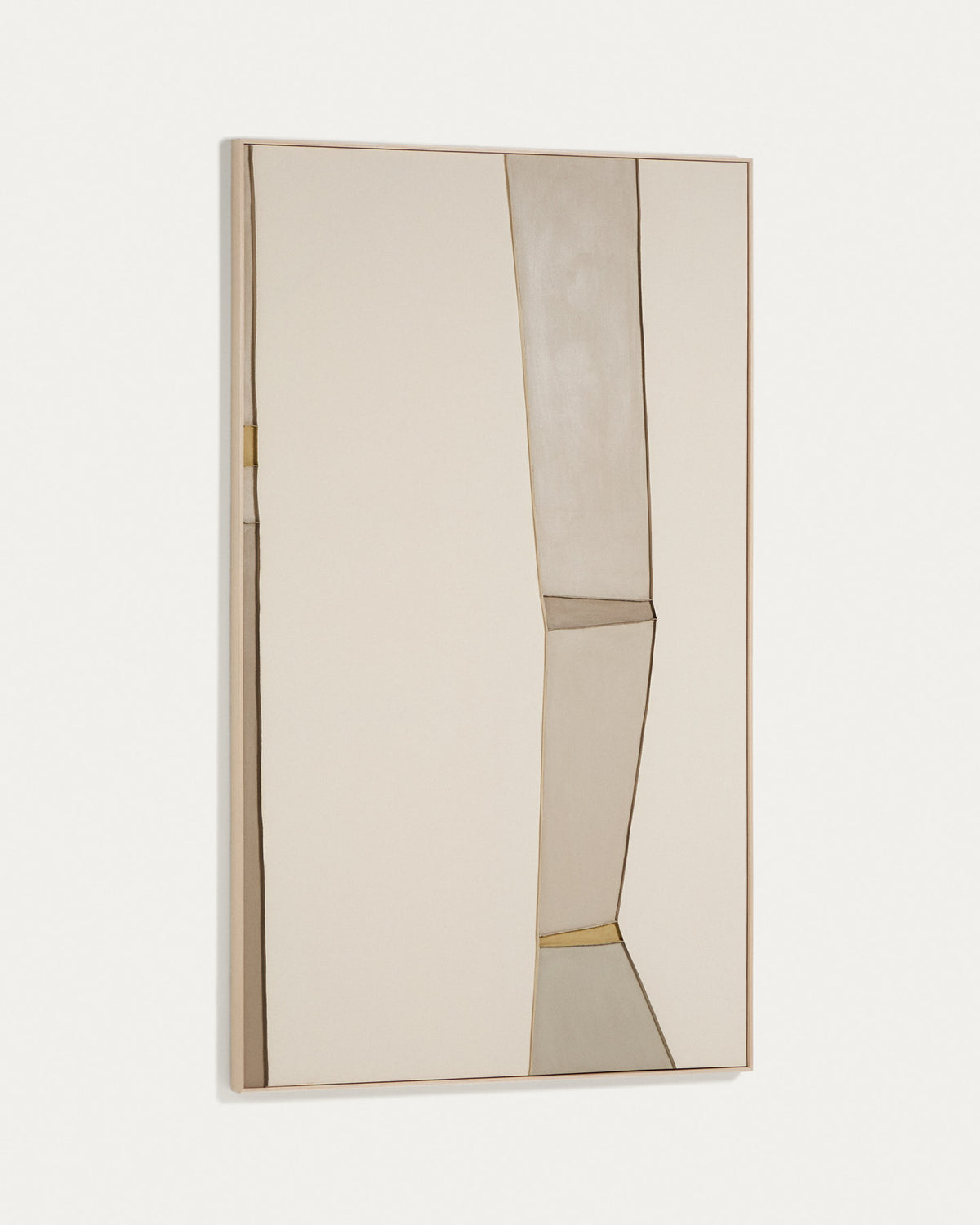 Abstraktes Bild Deravia, 120 x 200 cm in Beige, Grau, Grün präsentiert im Onlineshop von KAQTU Design AG. Bild ist von Kave Home