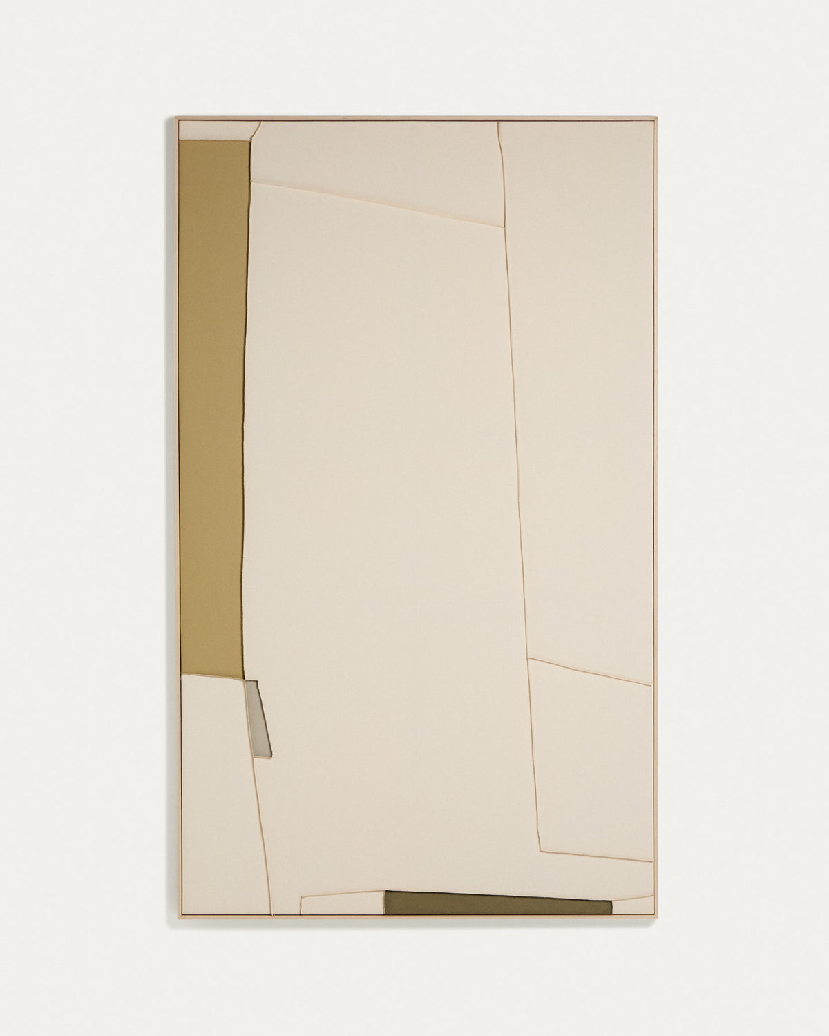 Abstraktes Bild Deravia, 120 x 200 cm in Beige, Grau, Grün präsentiert im Onlineshop von KAQTU Design AG. Bild ist von Kave Home