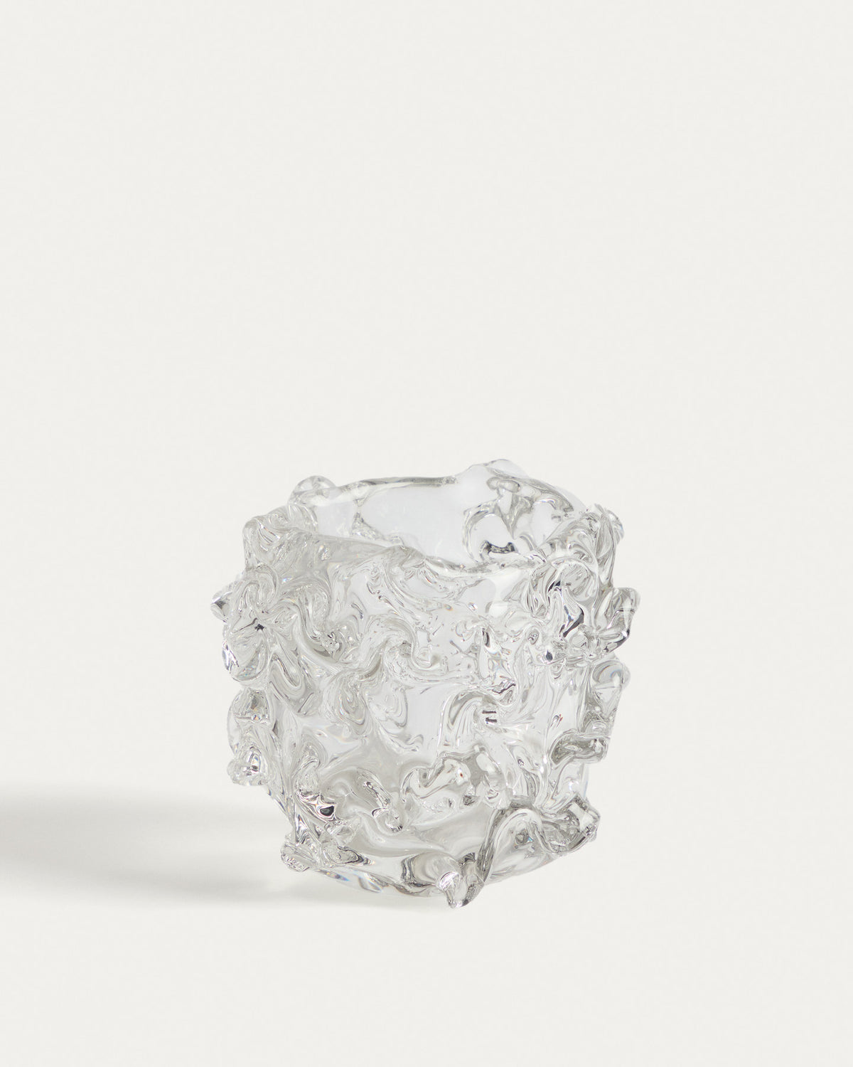 Tafelaufsatz Vorma aus transparentem Glas Ø 17,5 cm in Transparent präsentiert im Onlineshop von KAQTU Design AG. Vase ist von Kave Home