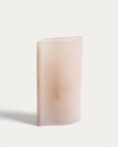 Glas-Vase Ardeni, blassrosa, 28 cm