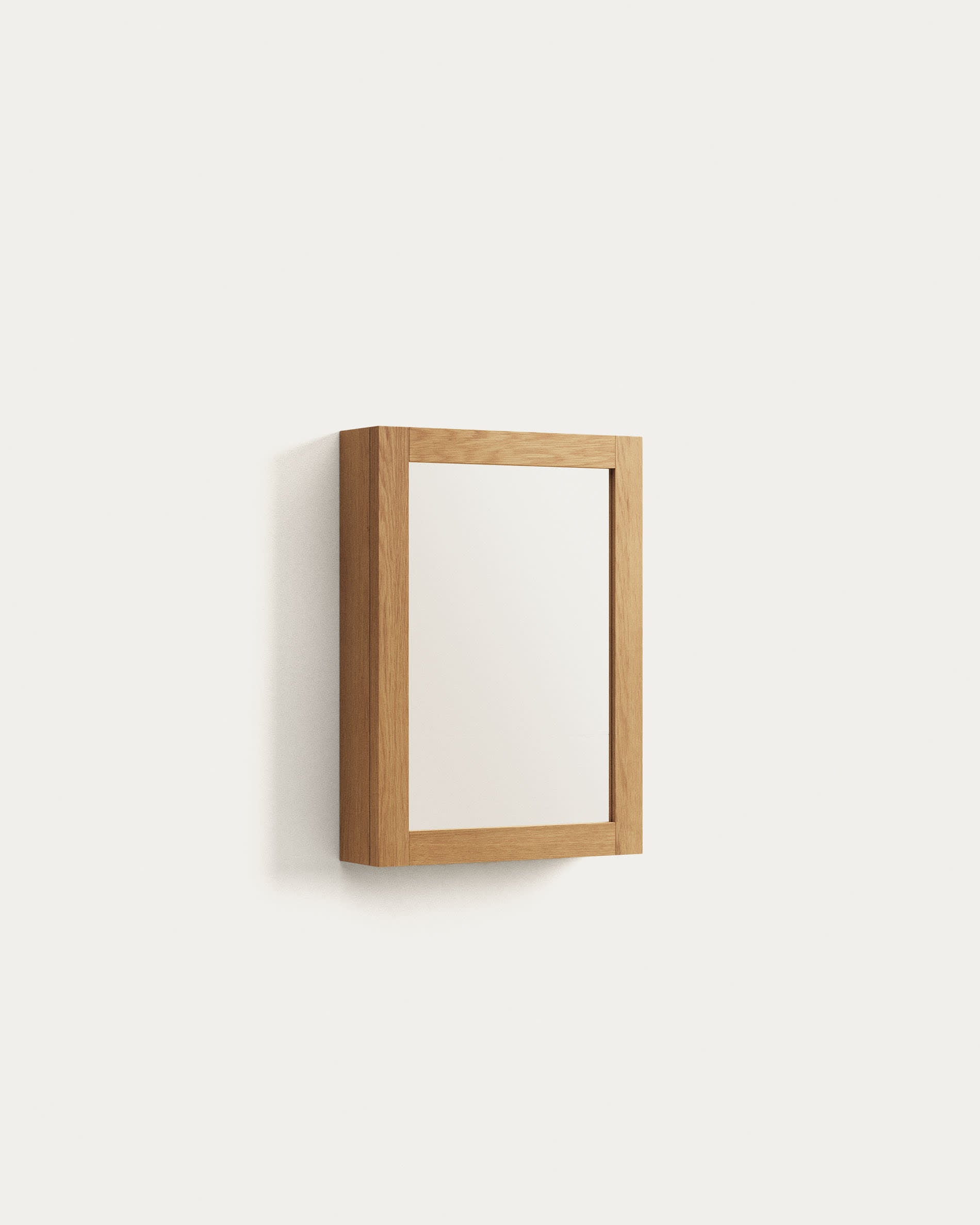 Plubia bathroom cabinet with mirror made of solid teak wood 50 x 70 cm