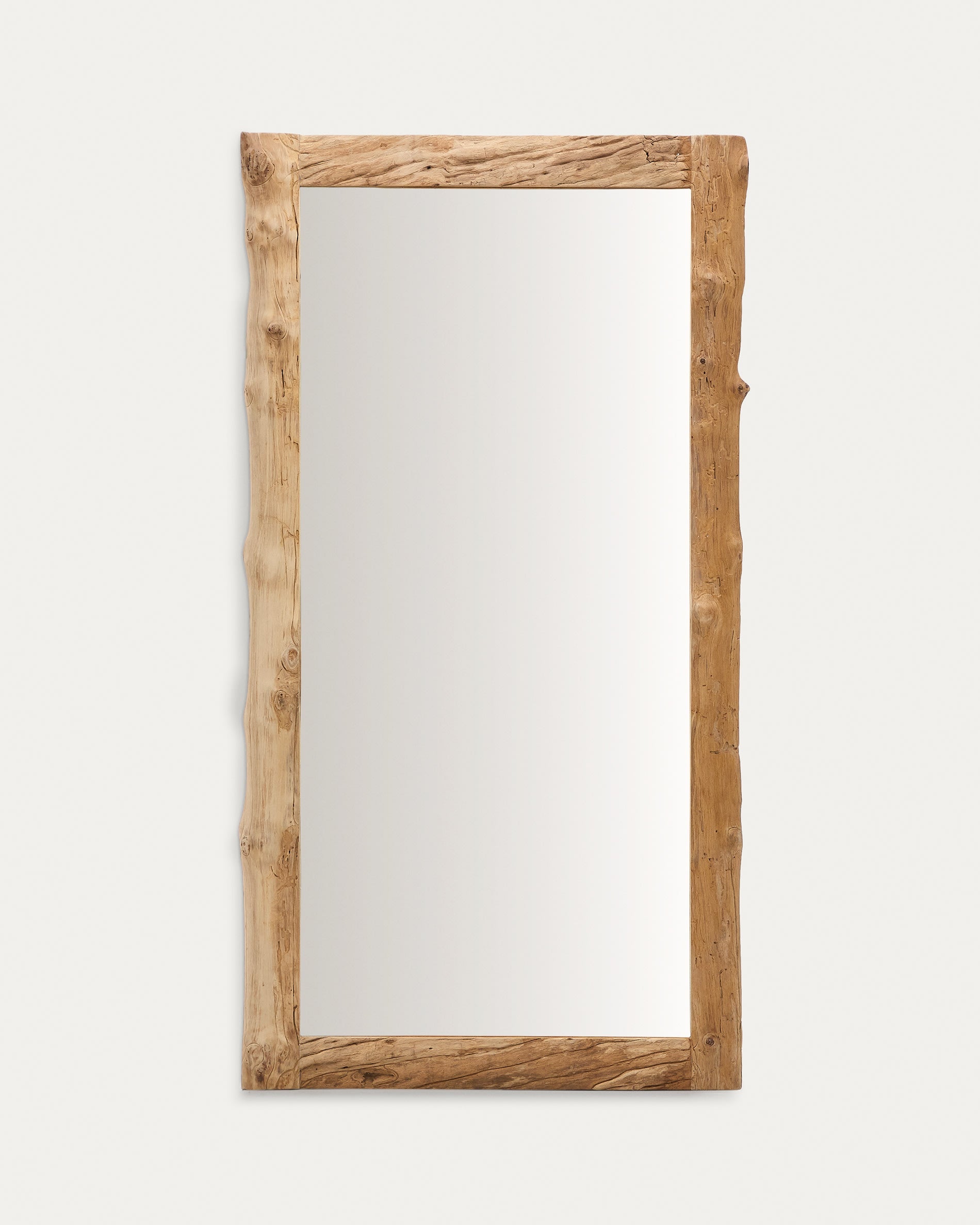 3D-Modell des Ibro Spiegels: Eleganter Holzrahmen, 105x200 cm, ideal für AR-Anwendungen, von Kave Home.