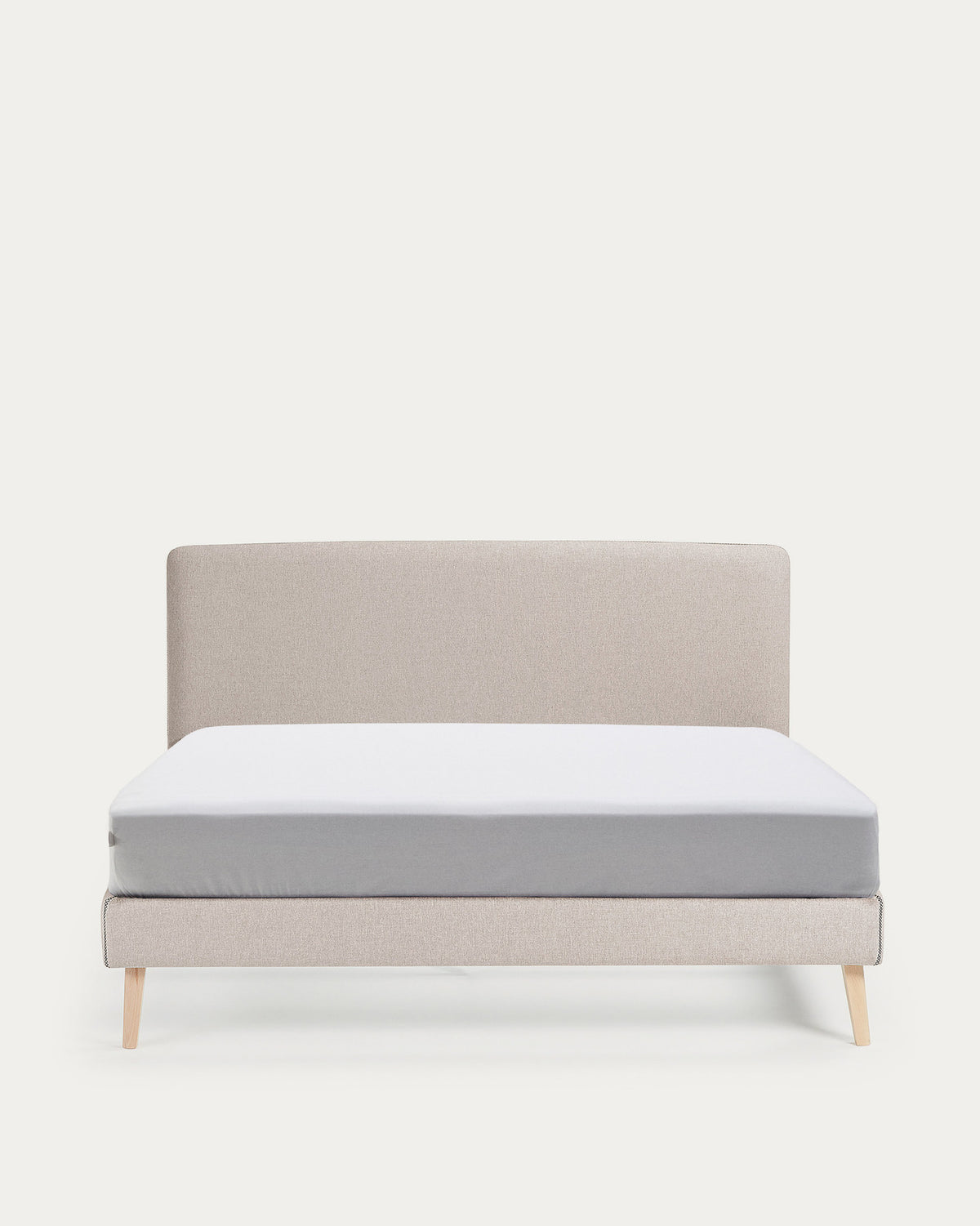 Dyla cover in beige for bed with mattress 160 x 200 cm