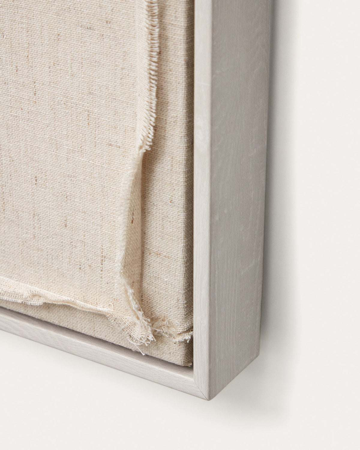 Maha Bild in Weiss mit horizontaler Linie 52 x 72 cm in Beige präsentiert im Onlineshop von KAQTU Design AG. Bild ist von Kave Home