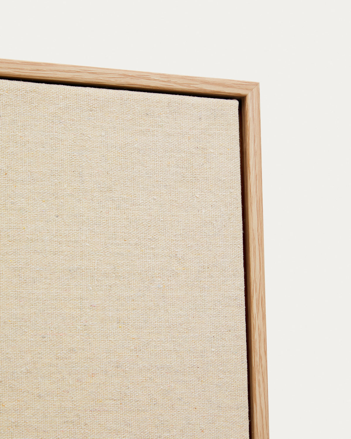 Salin Bild abstrakt mit horizontalem Streifen aus Leinen 80 x 100 cm in Beige präsentiert im Onlineshop von KAQTU Design AG. Bild ist von Kave Home