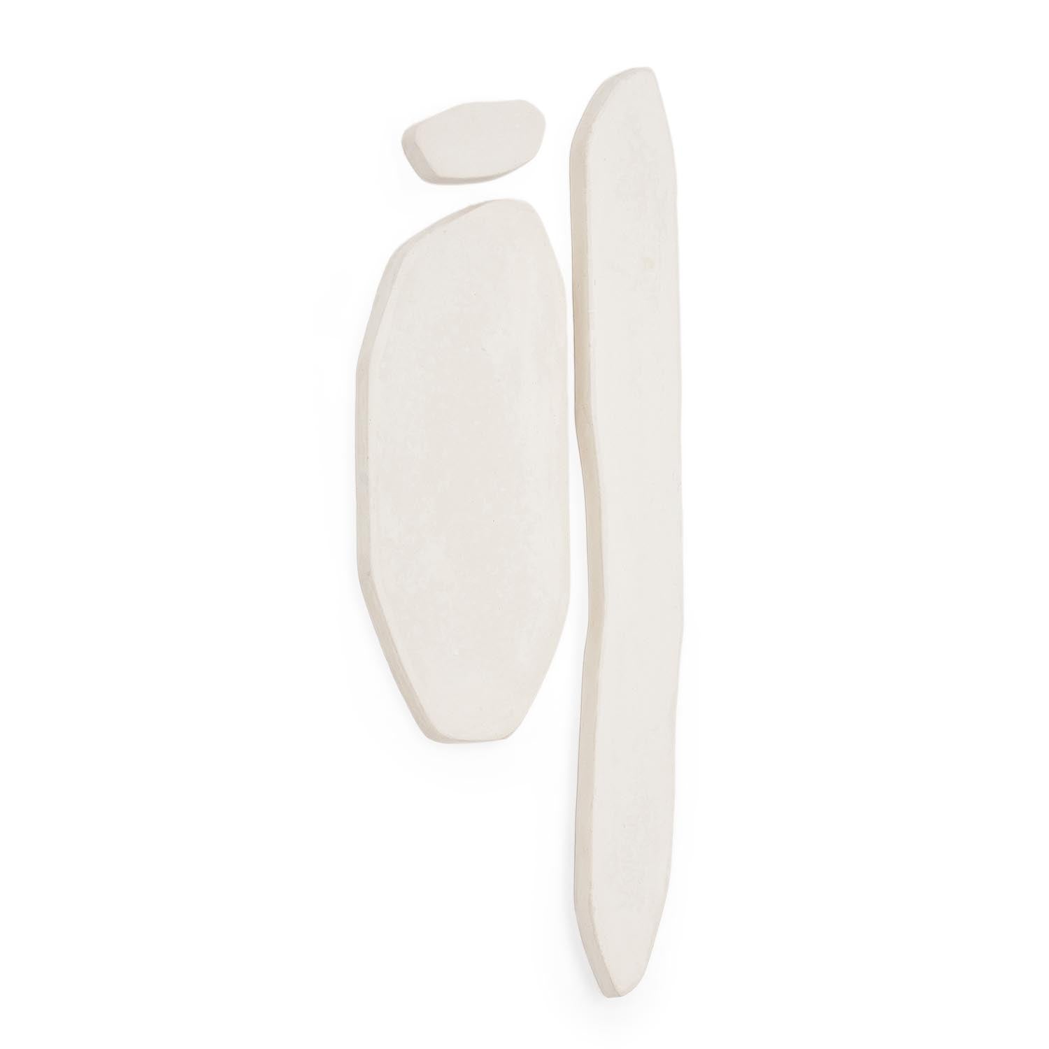 Siluna 3er Set Wanddeko länglich Pappmaché weiss in Weiss präsentiert im Onlineshop von KAQTU Design AG. Kunstgegenstände ist von Kave Home