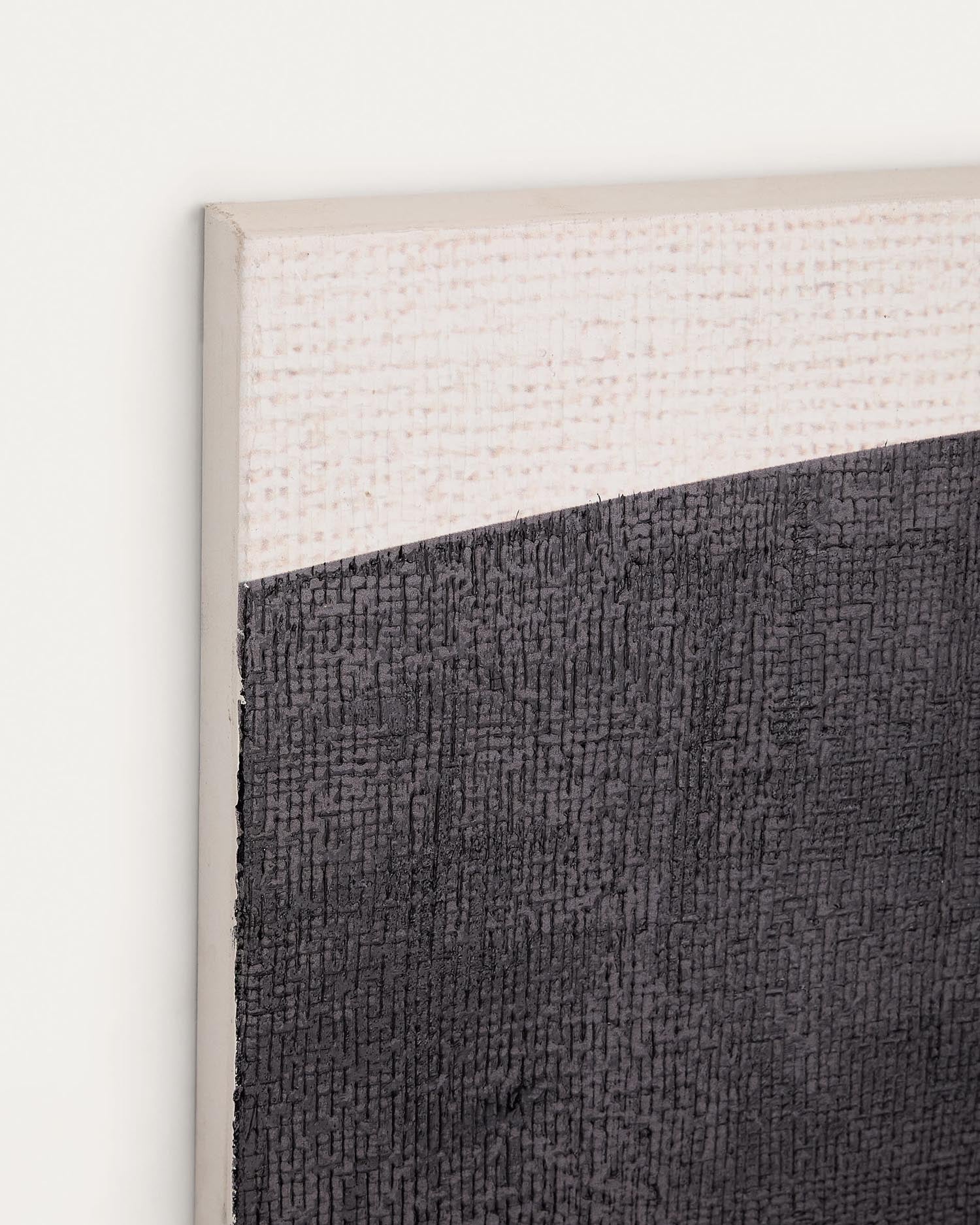 Abstrakte Leinwand Tonol in Braun, 180x140 cm, von Kave Home. Perfekt für moderne und elegante Raumdekoration.