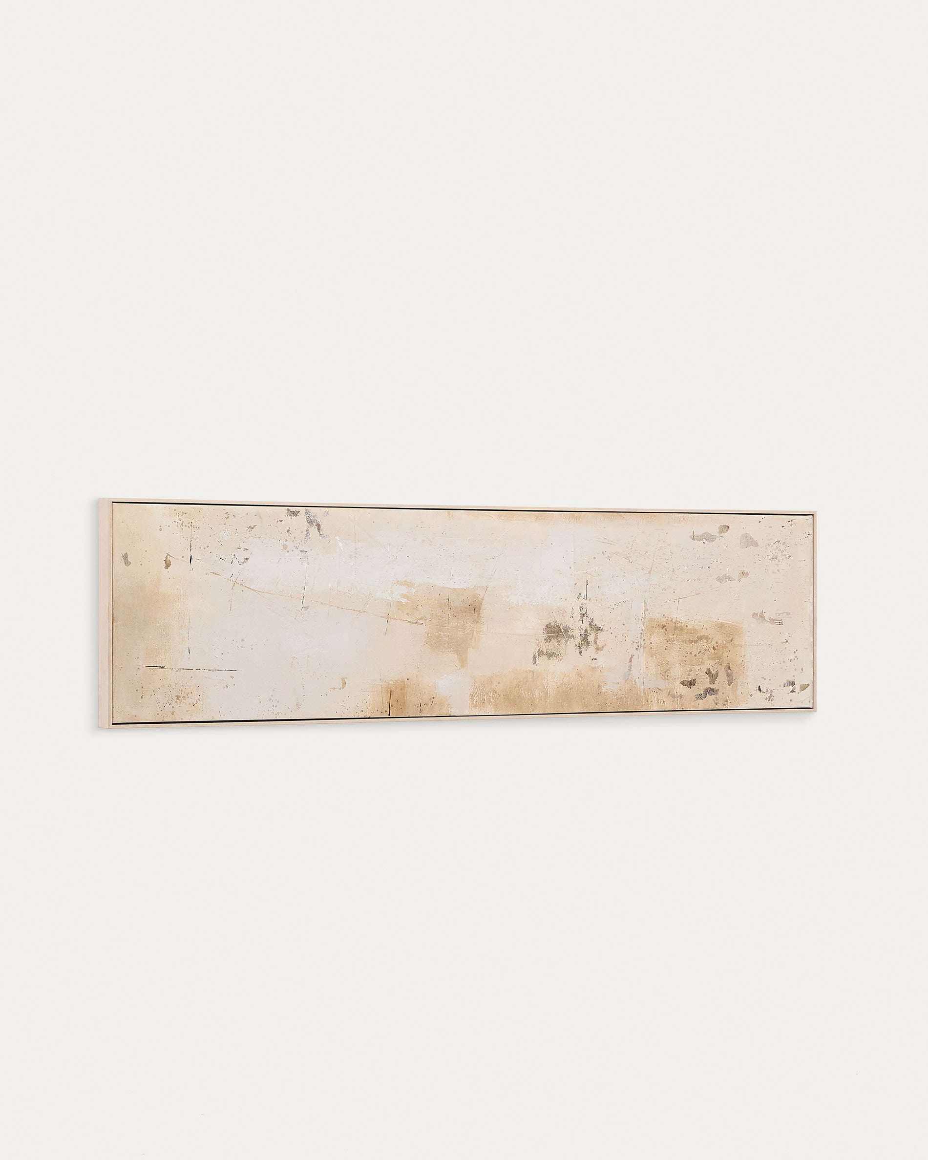 Abstract painting Silpa dark beige 182 x 47 cm