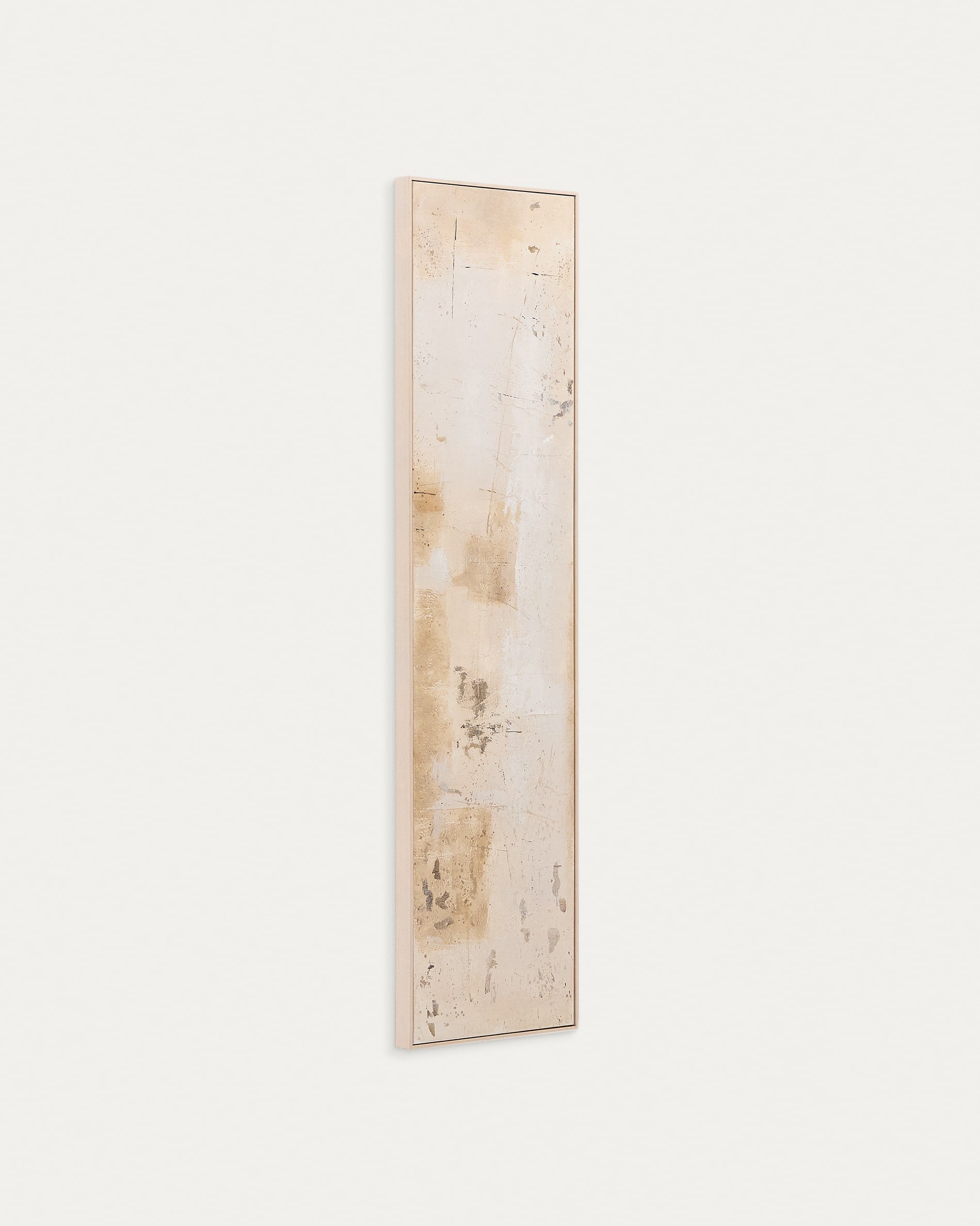 Abstract painting Silpa dark beige 182 x 47 cm