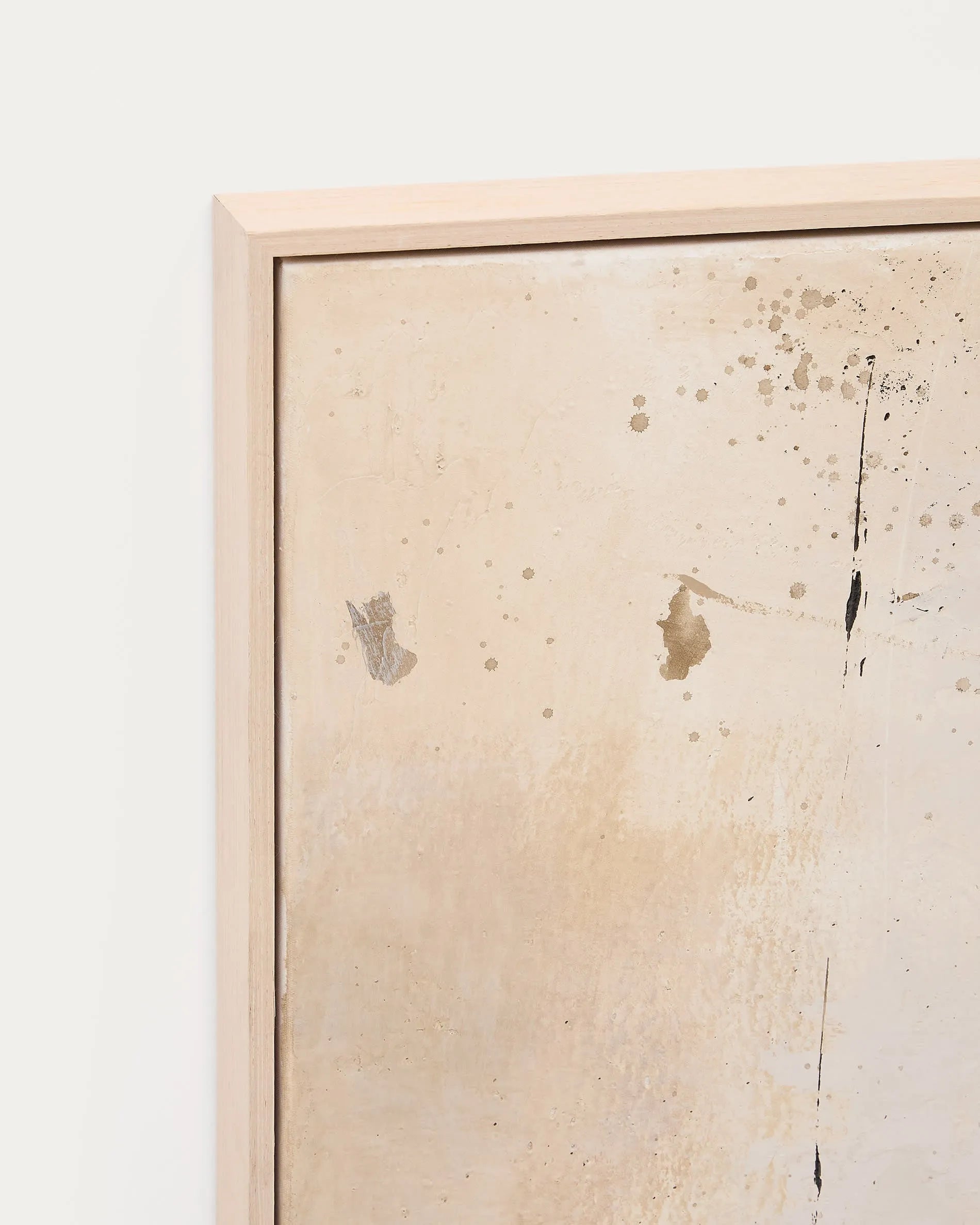 Abstraktes Wandbild Silpa in dunkelbeige, 182x47 cm, von Kave Home. Ideal für stilvolle und zeitgemäße Raumgestaltung.